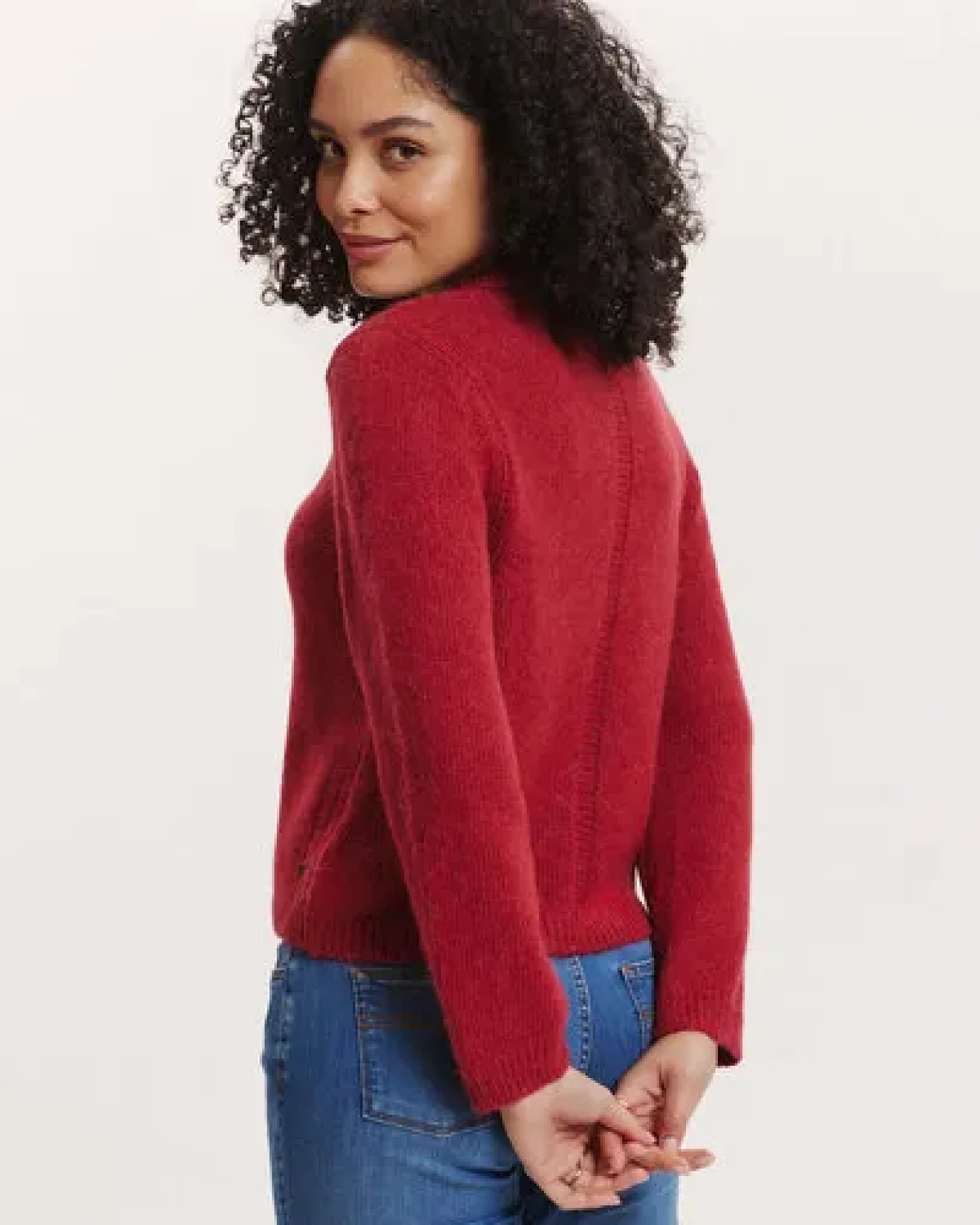 TRANQUILLO Strick-Pullover Audreyy aus Alpaka & Biobaumwolle – Ansicht 2
