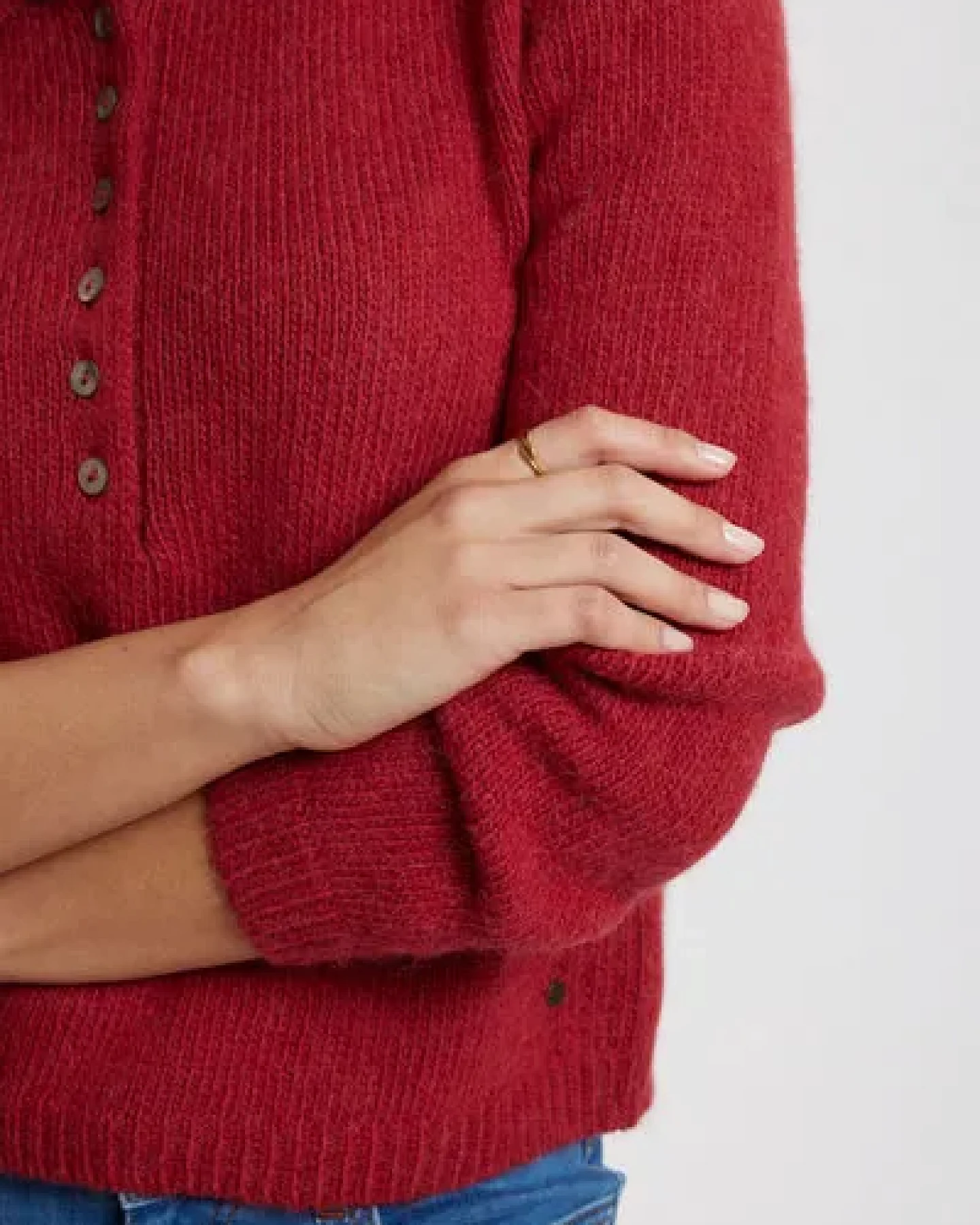 TRANQUILLO Strick-Pullover Audreyy aus Alpaka & Biobaumwolle – Ansicht 3