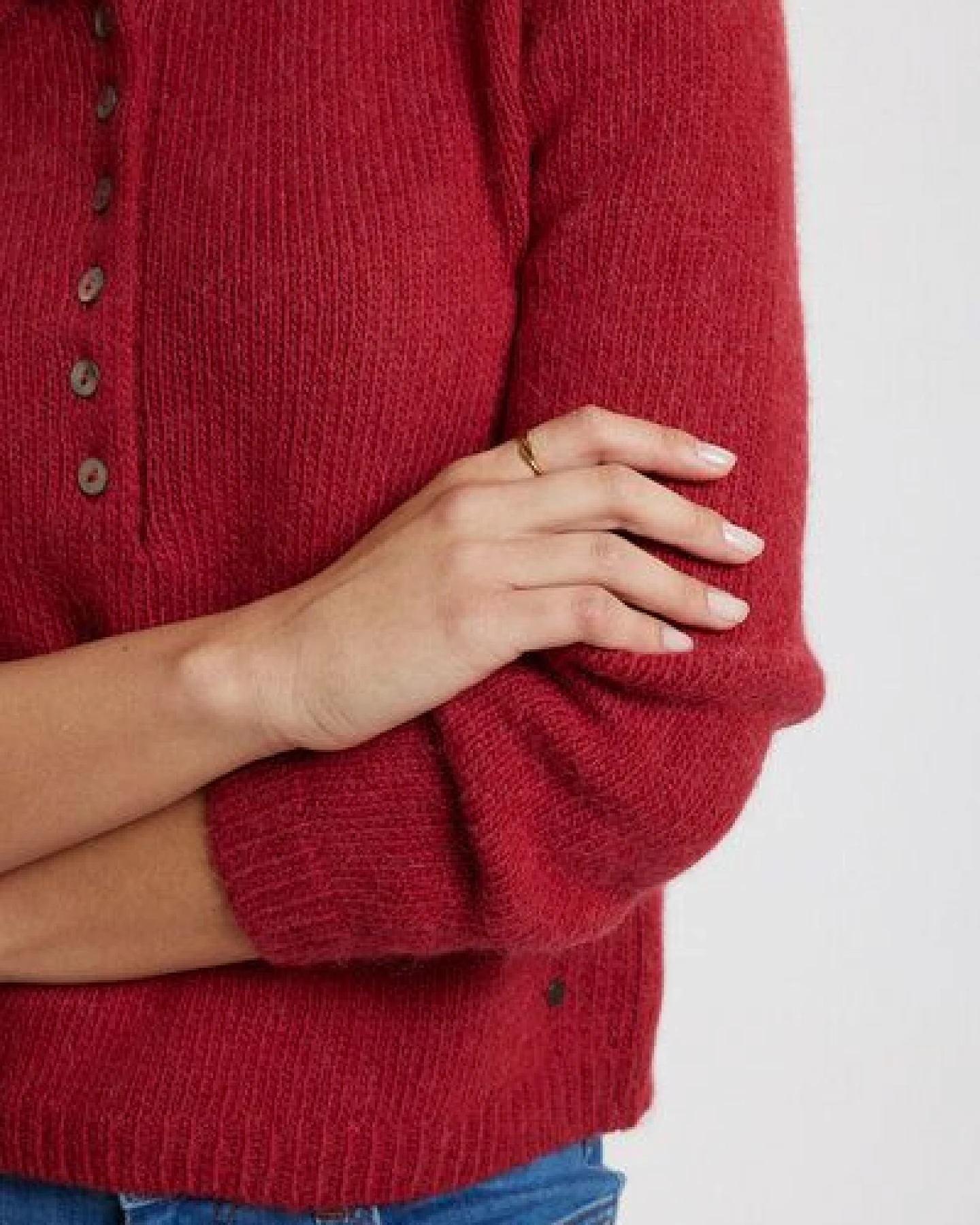 TRANQUILLO Strick-Pullover Audreyy aus Alpaka & Biobaumwolle – Ansicht 3