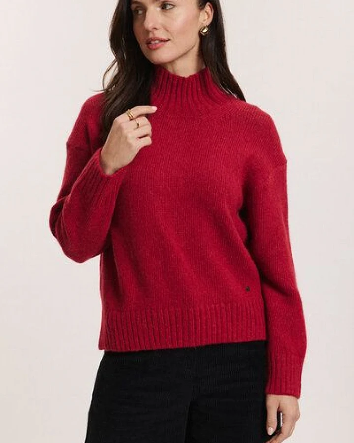 TRANQUILLO Sweater Adelee aus Alpaka & GOTS-Bio-Baumwolle