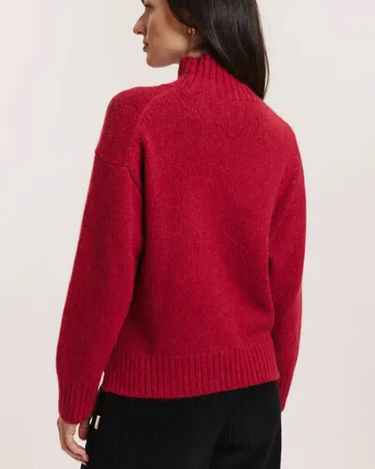 TRANQUILLO Sweater Adelee aus Alpaka & GOTS-Bio-Baumwolle – Ansicht 2