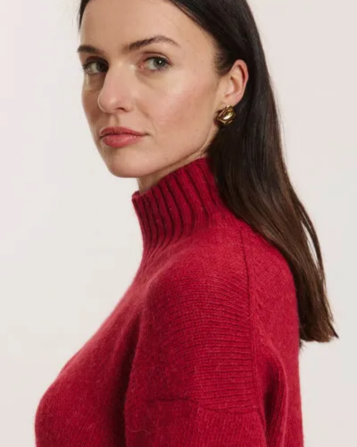 TRANQUILLO Sweater Adelee aus Alpaka & GOTS-Bio-Baumwolle – Ansicht 3