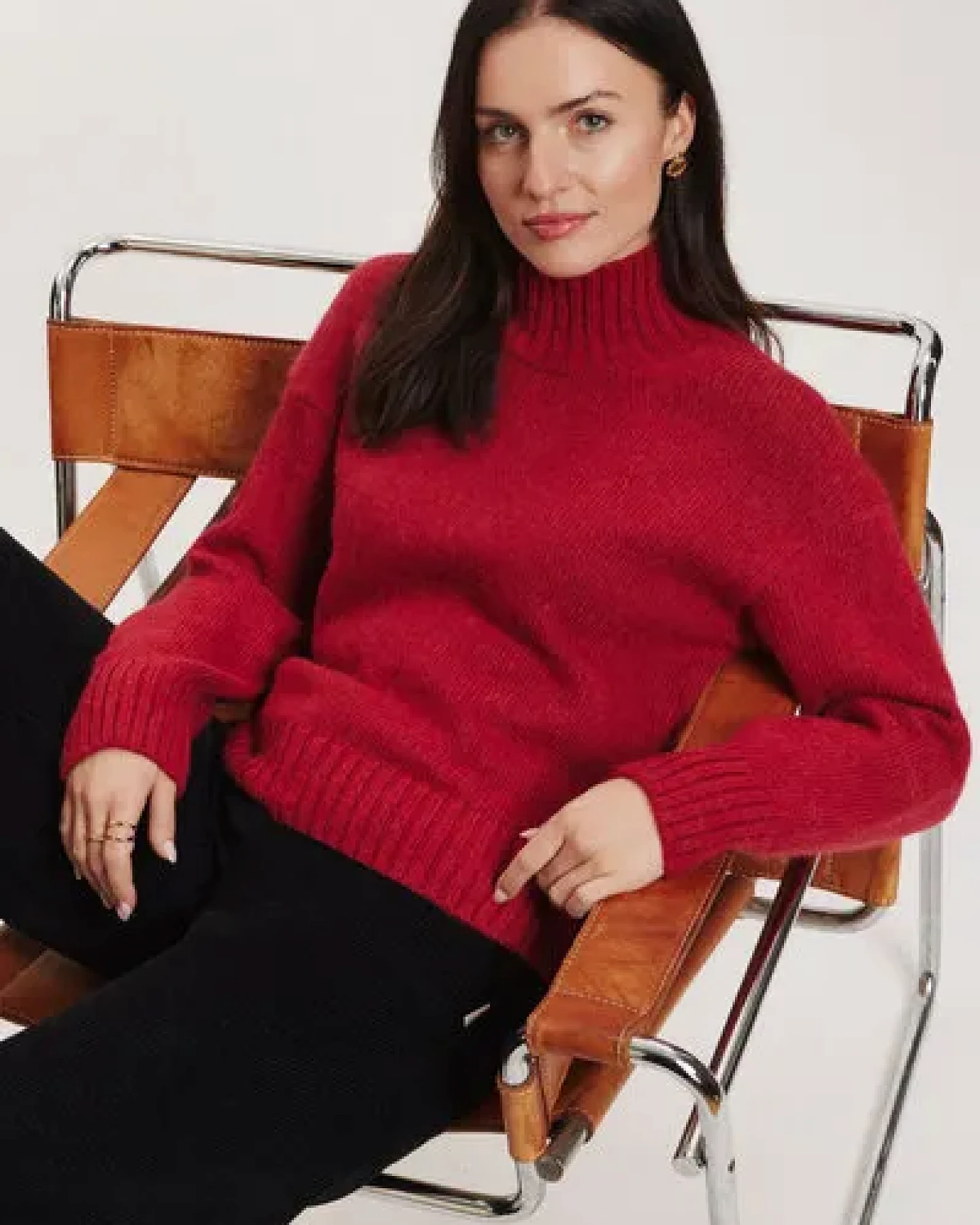 TRANQUILLO Sweater Adelee aus Alpaka & GOTS-Bio-Baumwolle – Ansicht 4