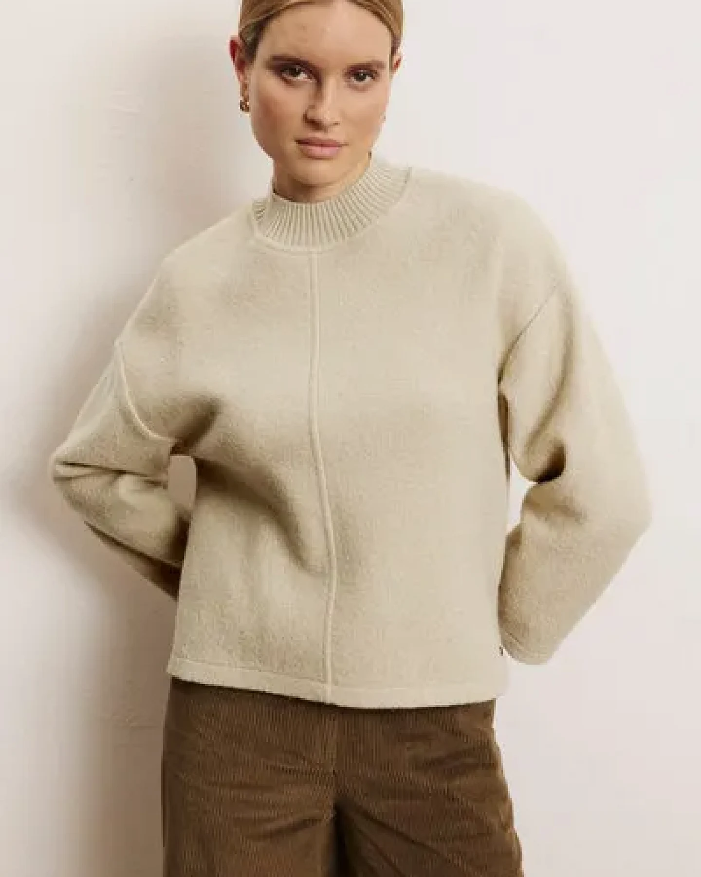 TRANQUILLO Wollwalkpullover Yulii – Ansicht 2