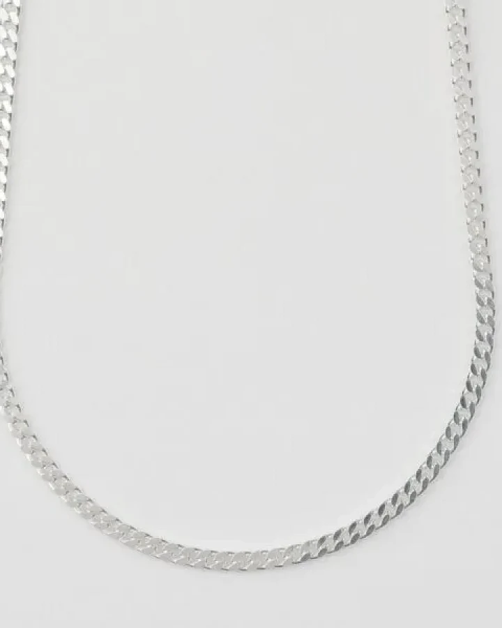BELLYBIRD Jewellery PANZERKETTE - zarte Flachpanzerkette, längenverstellbar, 925 Silber