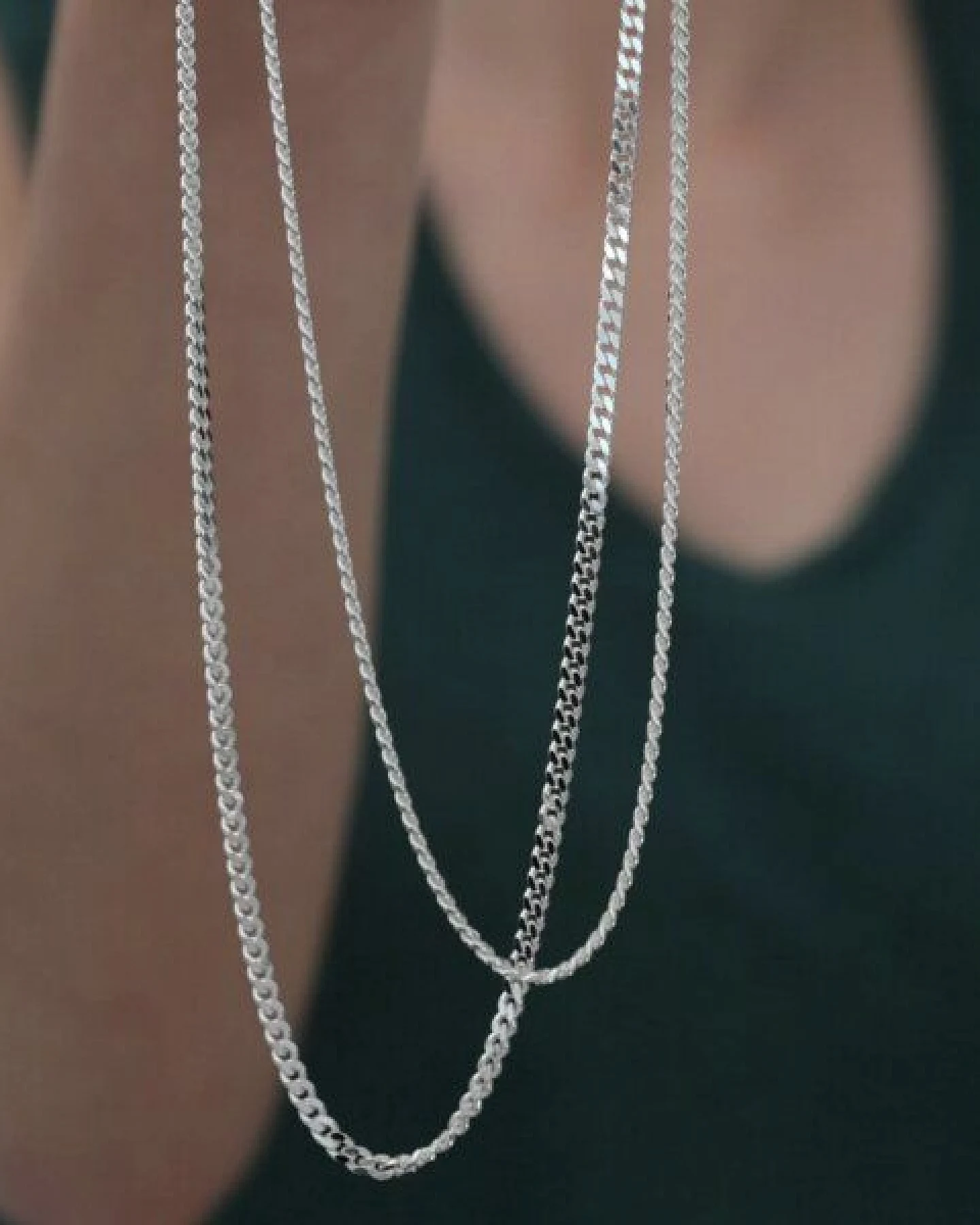 BELLYBIRD Jewellery PANZERKETTE - zarte Flachpanzerkette, längenverstellbar, 925 Silber – Ansicht 2