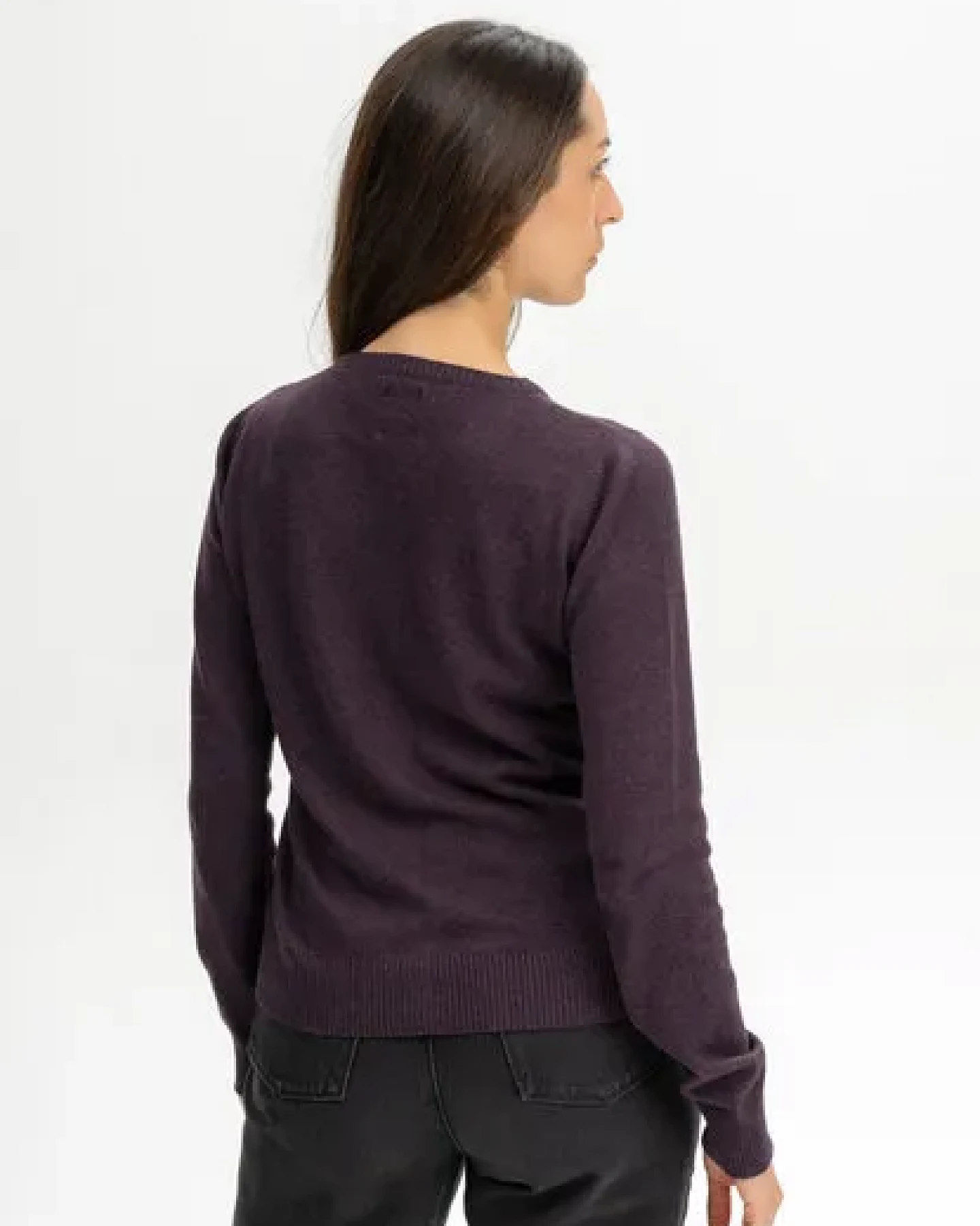 MELA Feinstrick Cardigan Style NAMEEN aus 100% Bio-Baumwolle – Ansicht 2