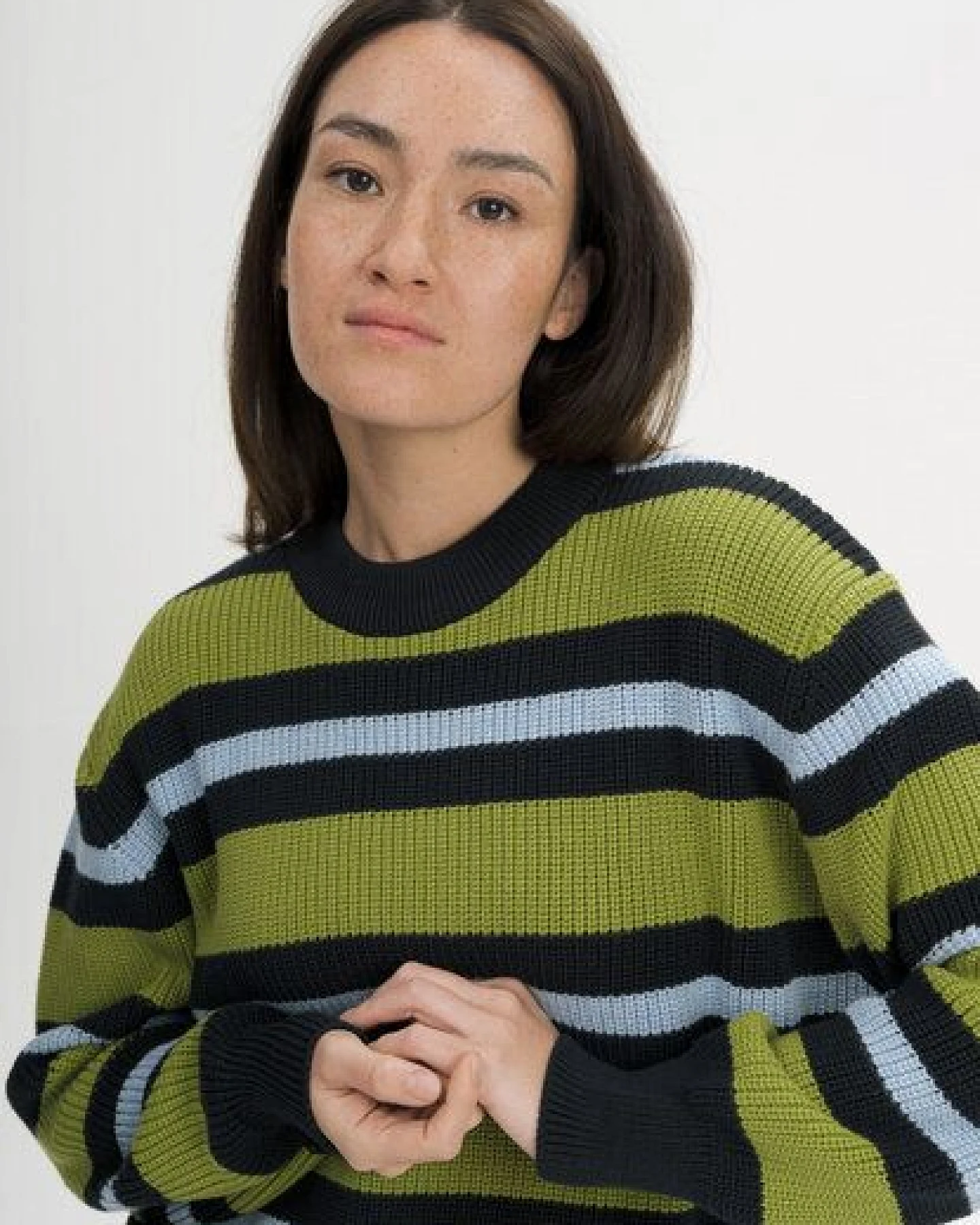 MELA Rippstrick Pullover Style ADAH STRIPES aus 100% Bio-Baumwolle – Ansicht 4