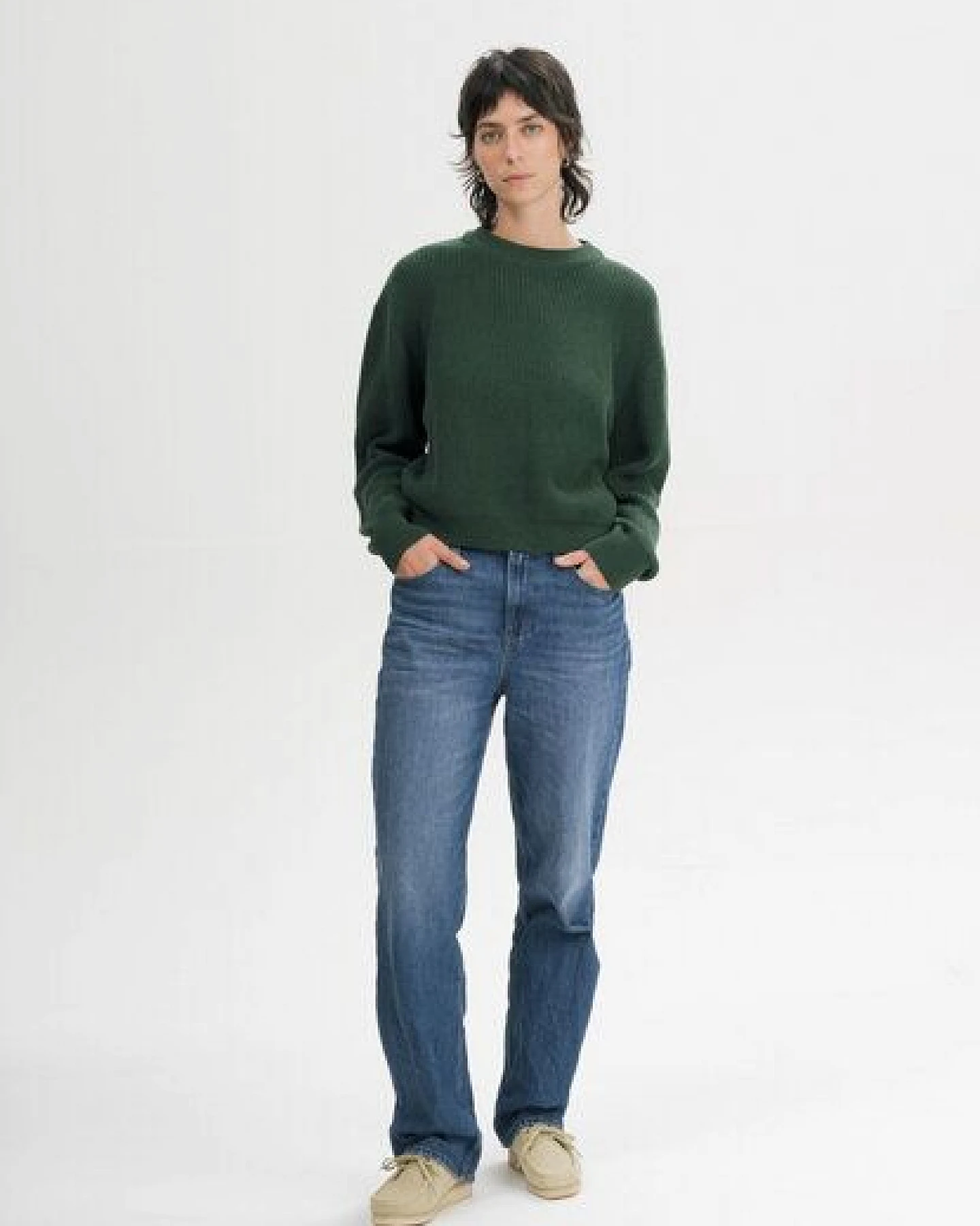 MELA Rippstrick Pullover Style ADAH aus 100% Bio-Baumwolle – Ansicht 3