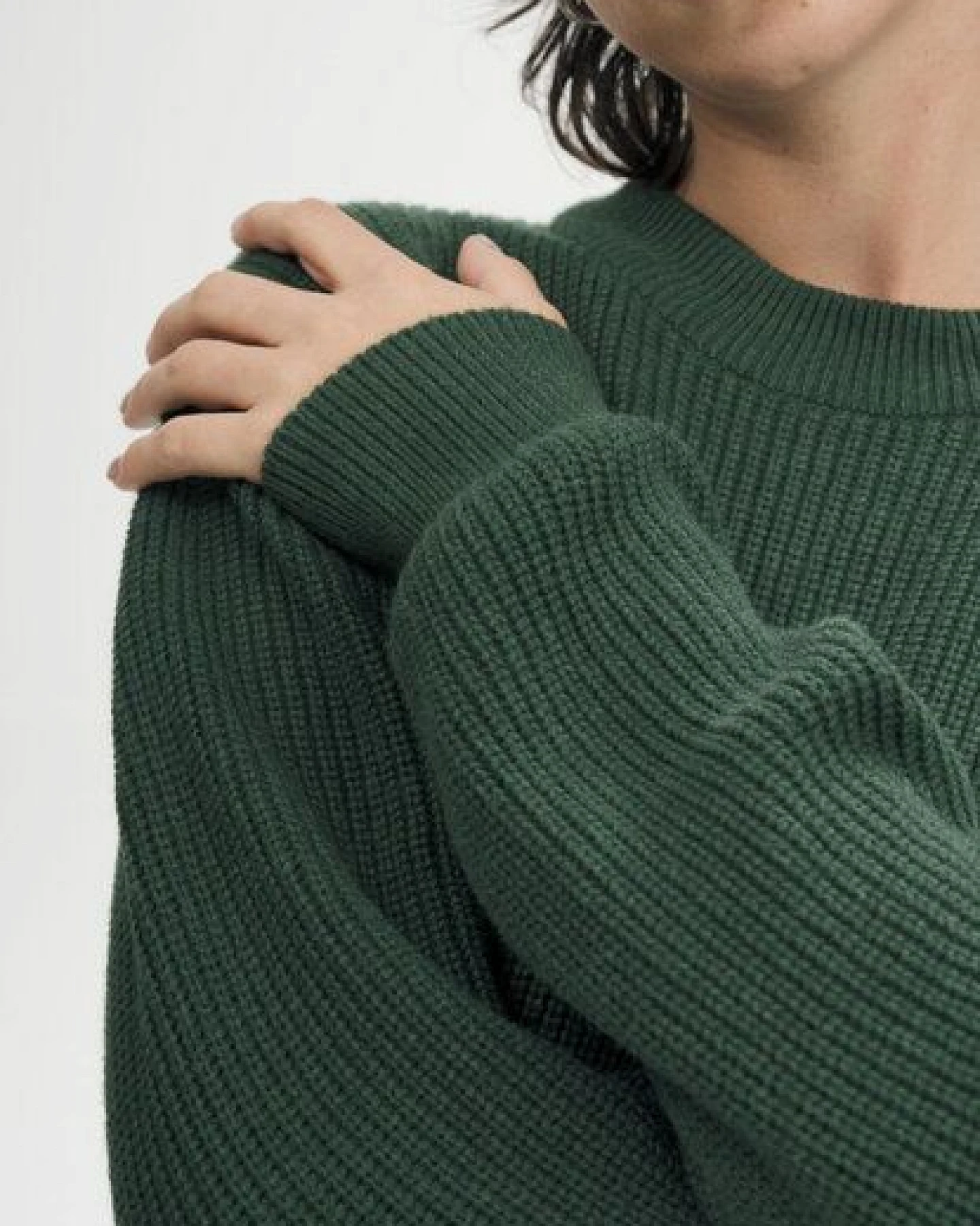 MELA Rippstrick Pullover Style ADAH aus 100% Bio-Baumwolle – Ansicht 4