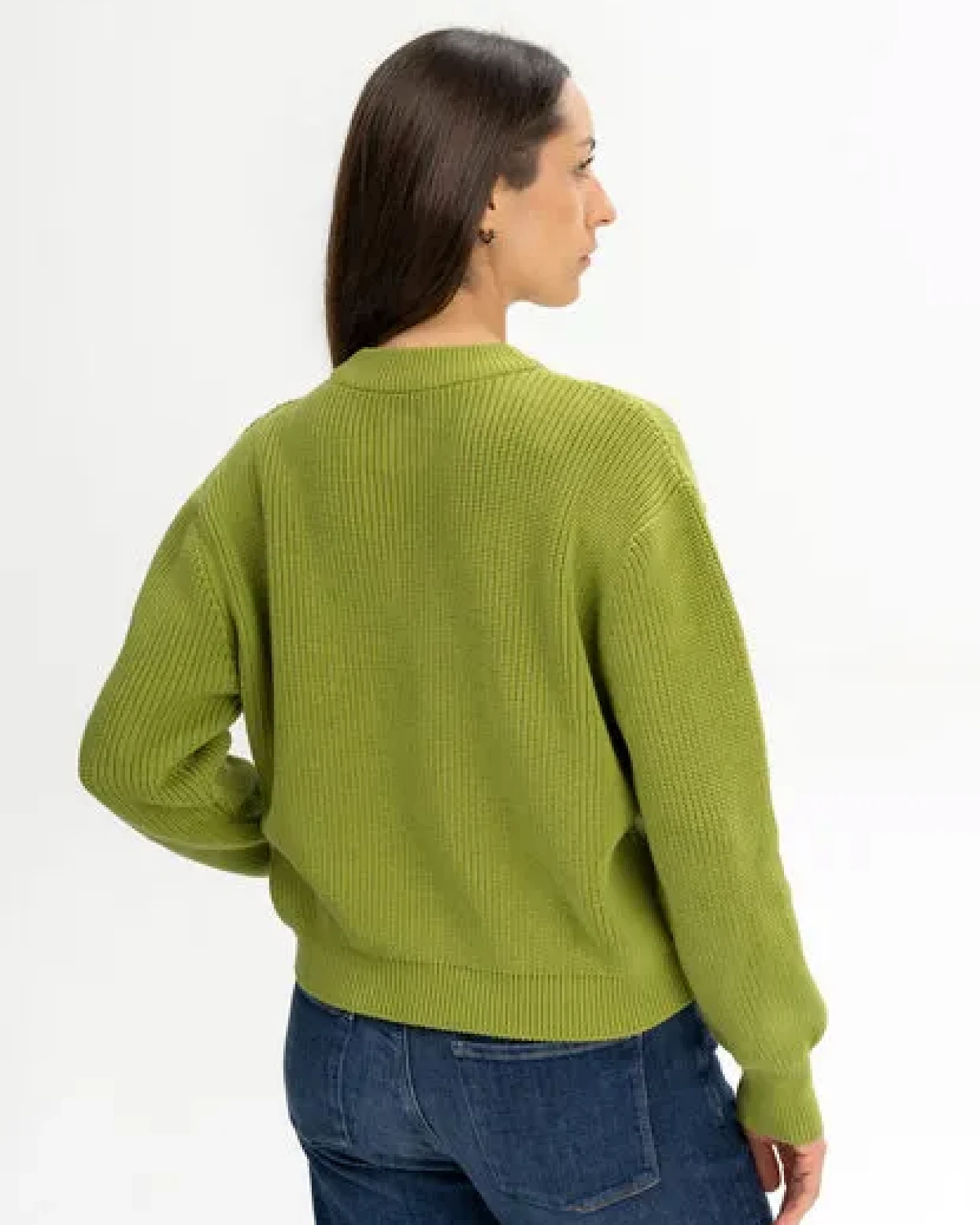 MELA Rippstrick Pullover Style ADAH aus 100% Bio-Baumwolle – Ansicht 2