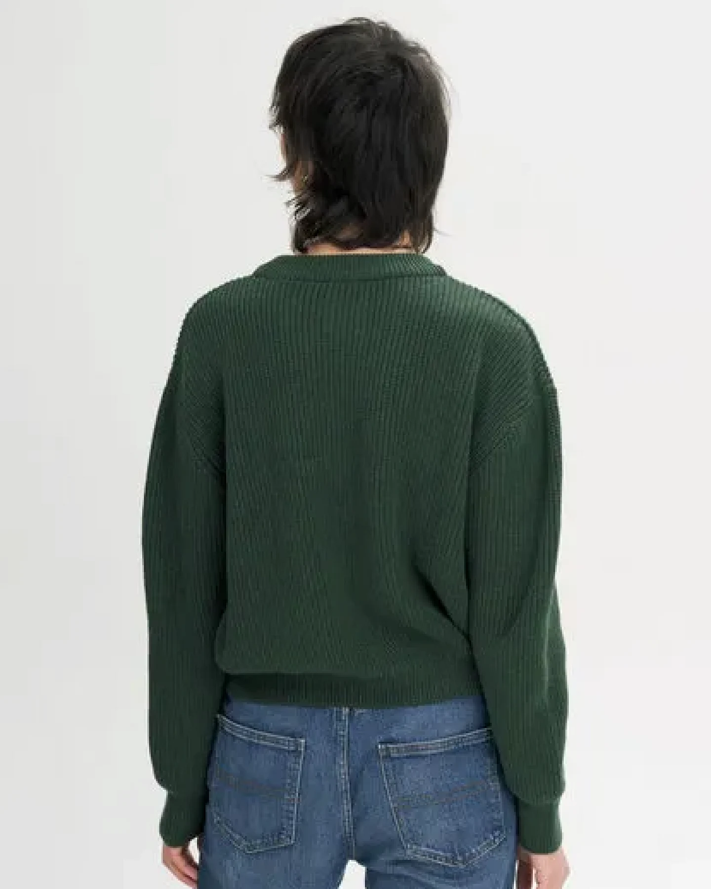 MELA Rippstrick Pullover Style ADAH aus 100% Bio-Baumwolle – Ansicht 2