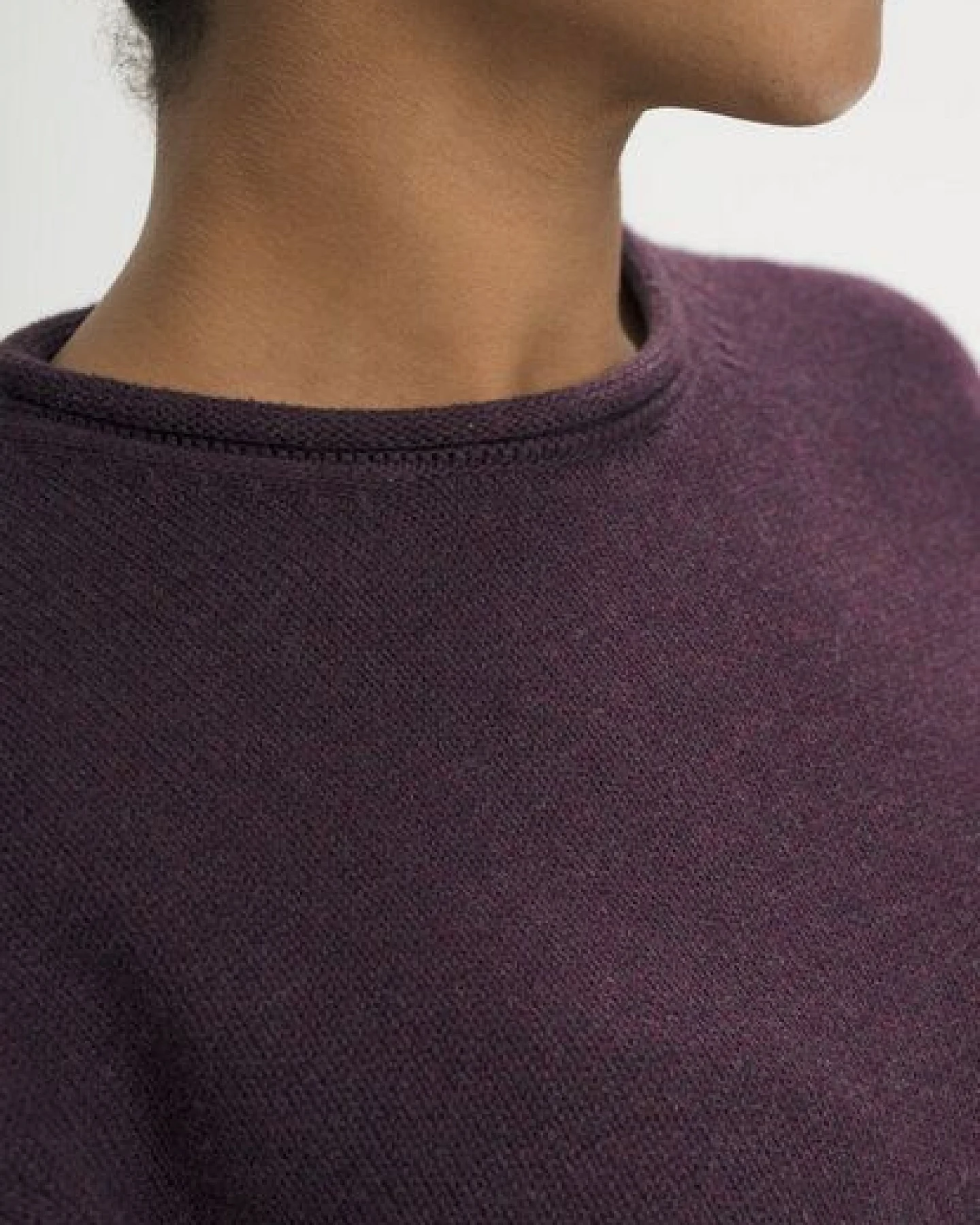 MELA Rollsaum Strickpullover Style GEETHA aus 100% Bio-Baumwolle – Ansicht 4
