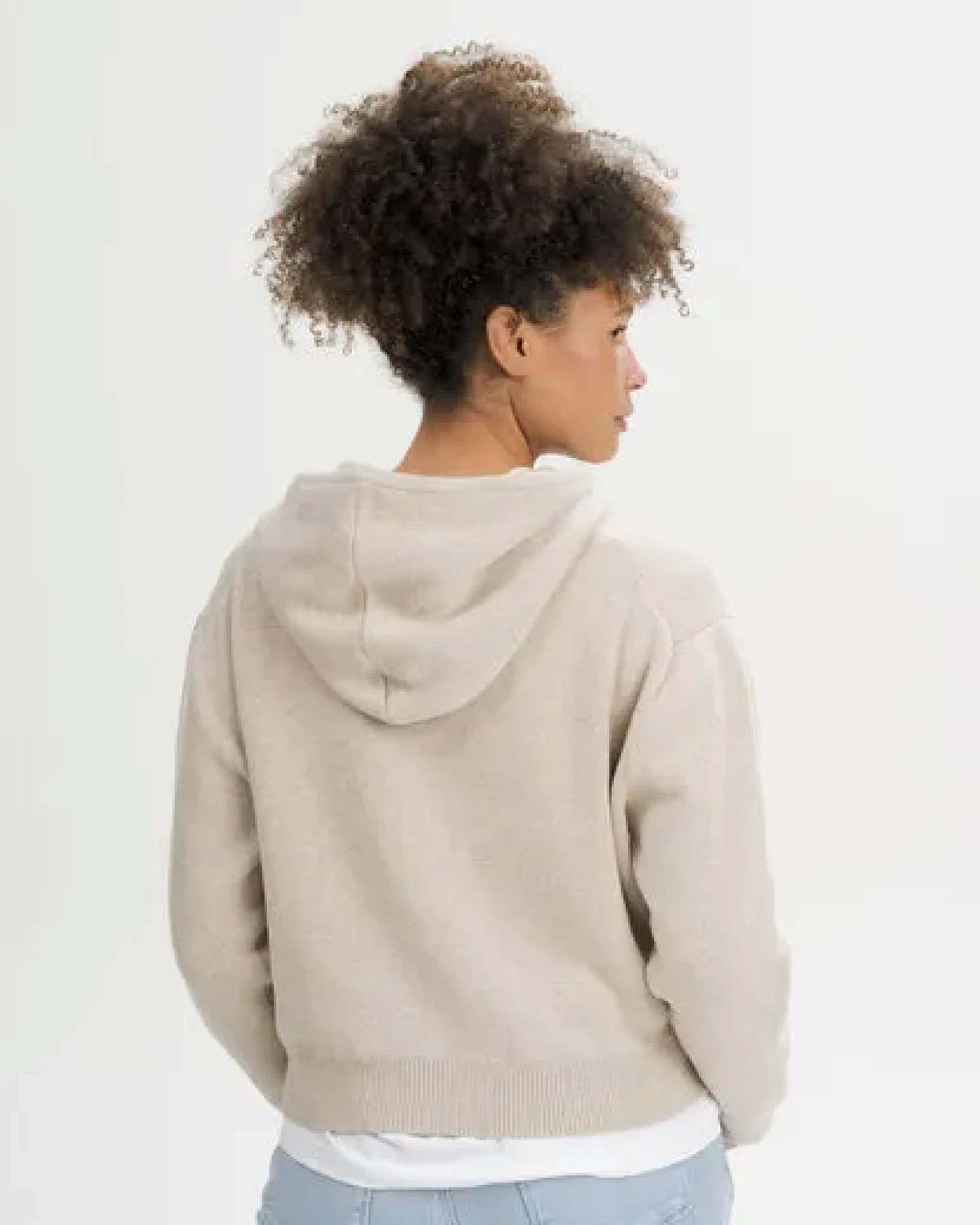MELA Strick Kapuzenpullover Style JANISHA aus 100% Bio-Baumwolle – Ansicht 2