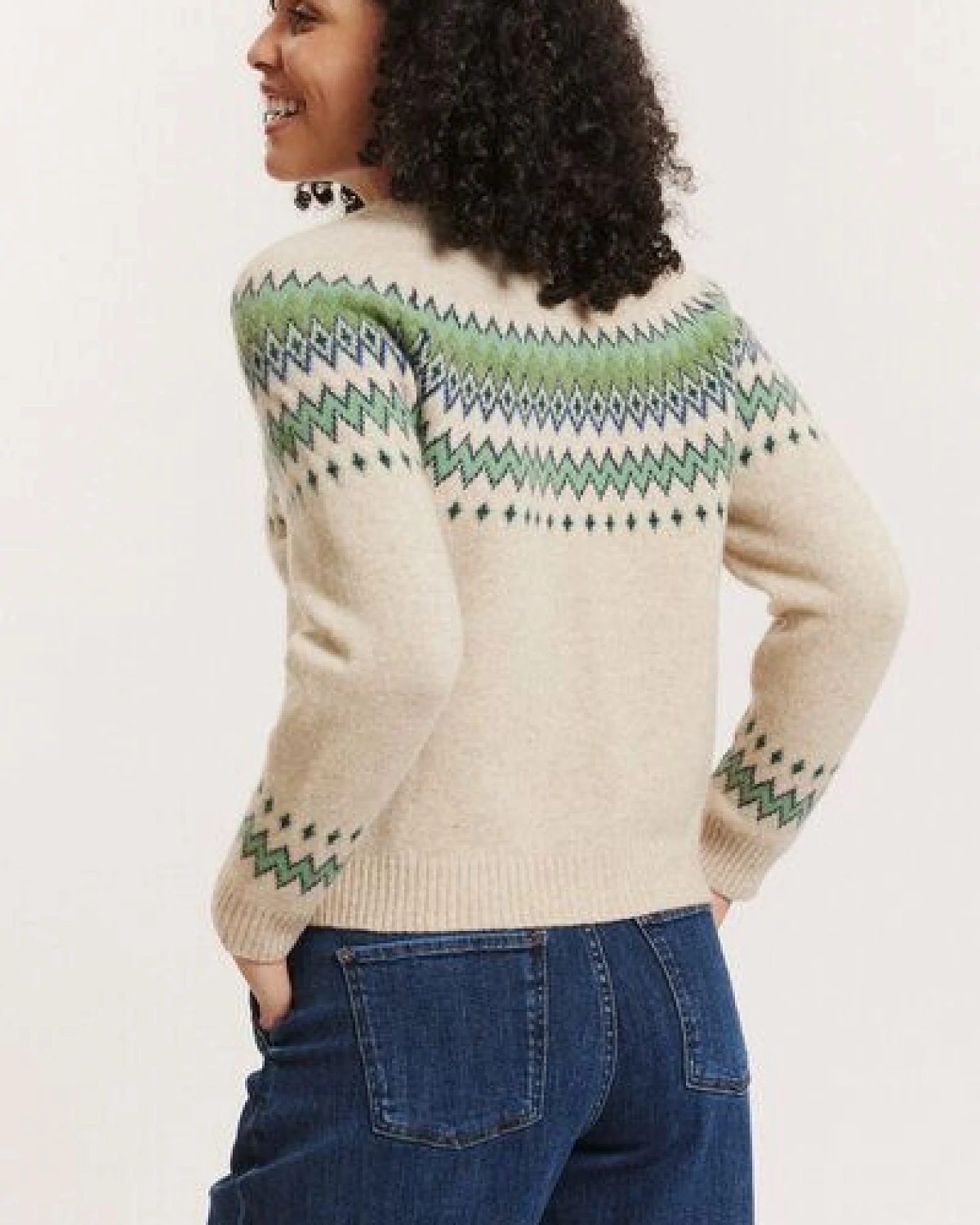 TRANQUILLO Cardigan Leonaa aus Lammwolle – Ansicht 2