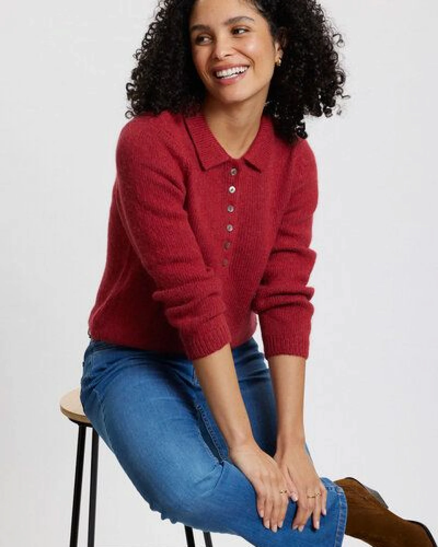 TRANQUILLO Strick-Pullover Audreyy aus Alpaka & Biobaumwolle – Ansicht 4