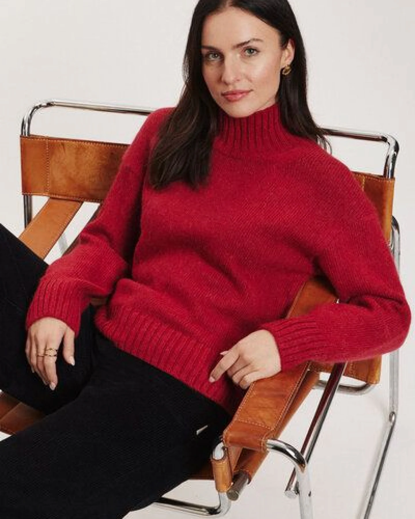 TRANQUILLO Sweater Adelee aus Alpaka & GOTS-Bio-Baumwolle – Ansicht 4