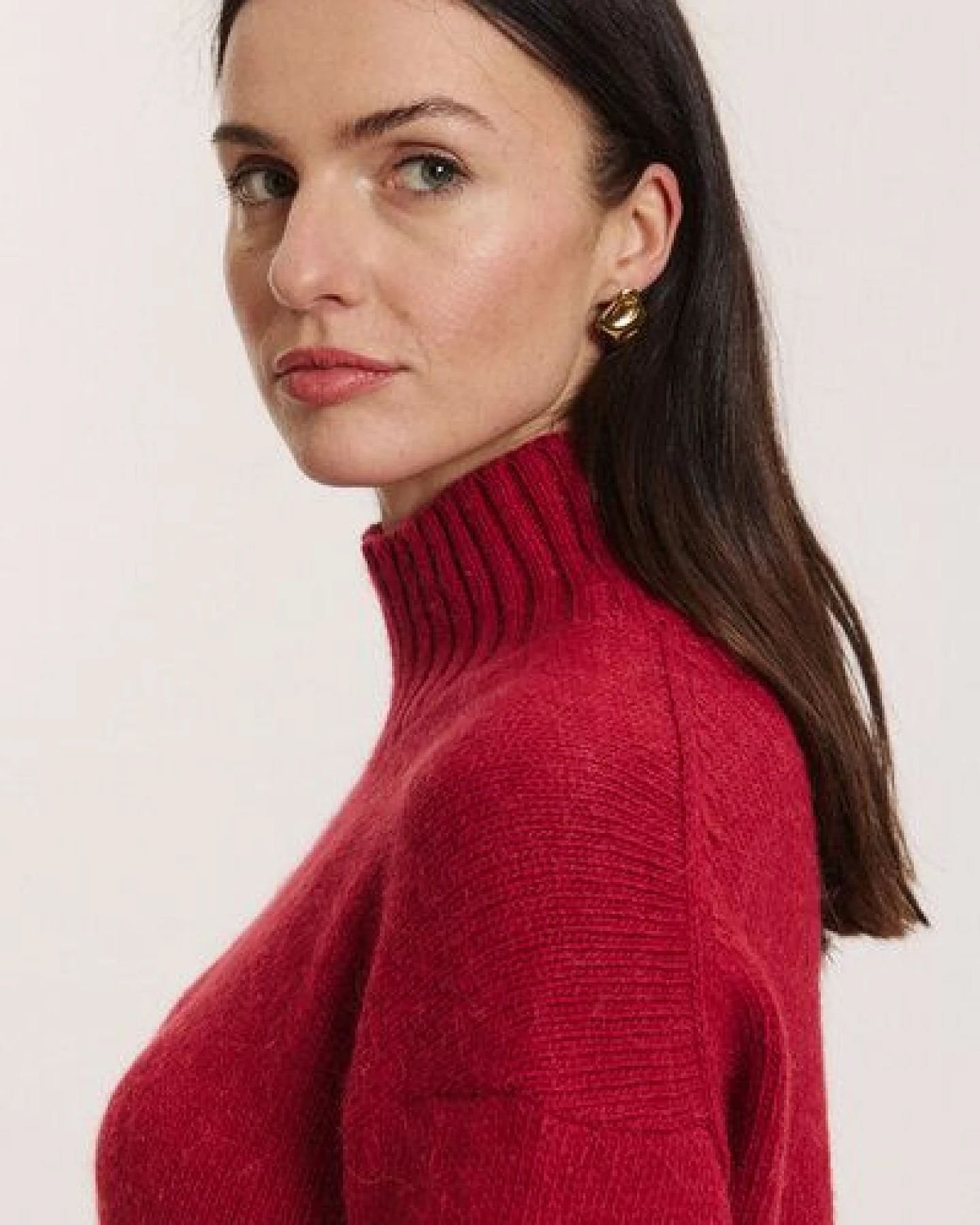 TRANQUILLO Sweater Adelee aus Alpaka & GOTS-Bio-Baumwolle – Ansicht 3