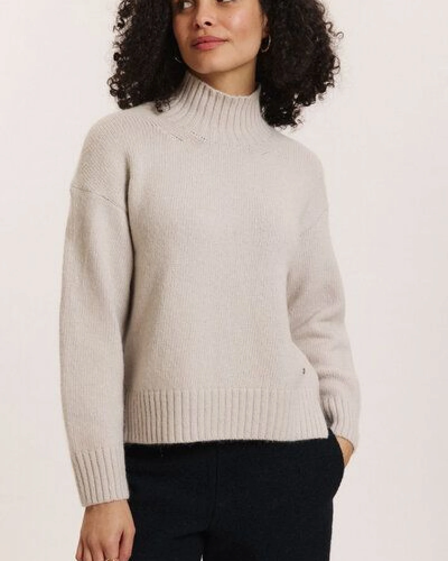TRANQUILLO Sweater Adelee aus Alpaka & GOTS-Bio-Baumwolle – Ansicht 2