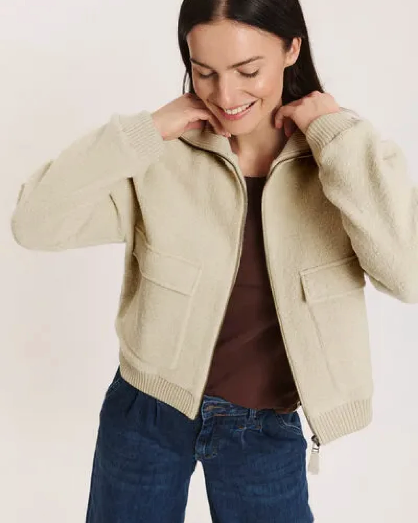 TRANQUILLO Wollwalk-Jacke Miriaam – Ansicht 2