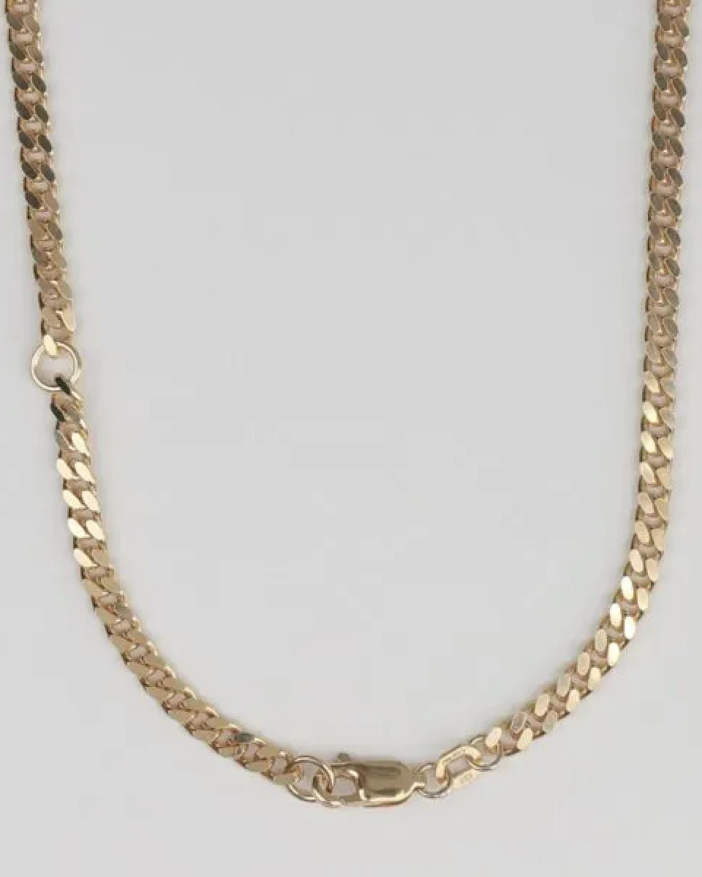 BELLYBIRD Jewellery PANZERKETTE - zarte Flachpanzerkette, längenverstellbar, 925 Silber vergoldet – Ansicht 3