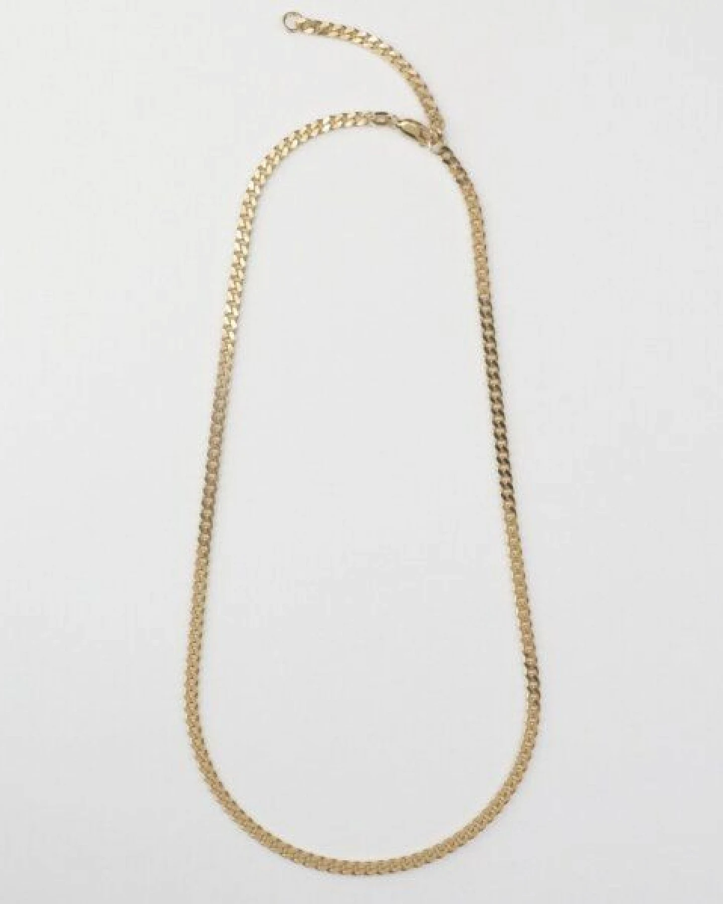 BELLYBIRD Jewellery PANZERKETTE - zarte Flachpanzerkette, längenverstellbar, 925 Silber vergoldet – Ansicht 4