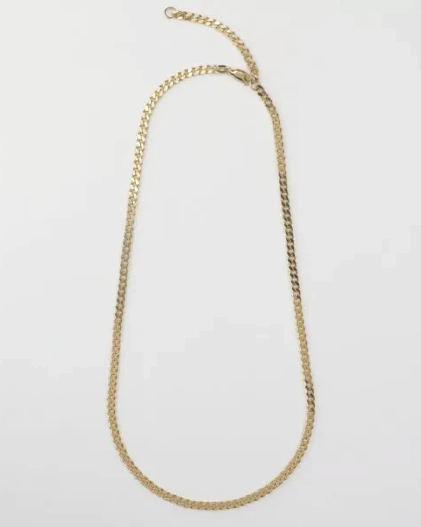 BELLYBIRD Jewellery PANZERKETTE - zarte Flachpanzerkette, längenverstellbar, 925 Silber vergoldet – Ansicht 3