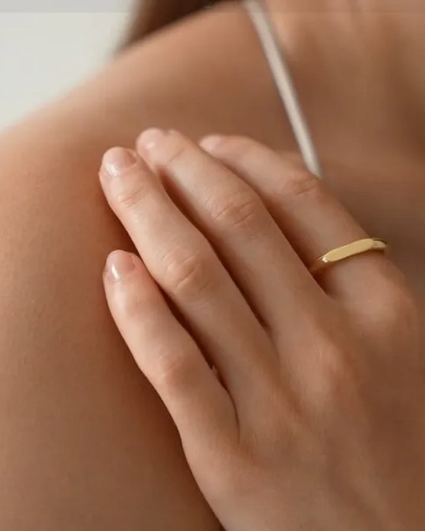 BELLYBIRD Jewellery Ring DUO mit 2 abgeflachten Seiten, Silber 925, vergoldet – Ansicht 3