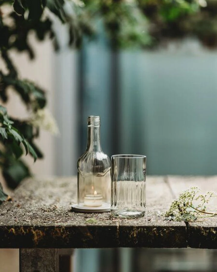 MaBe Aperitiv Windlicht - witzig & cool - das Kleine aus der neuen Struktur Flasche