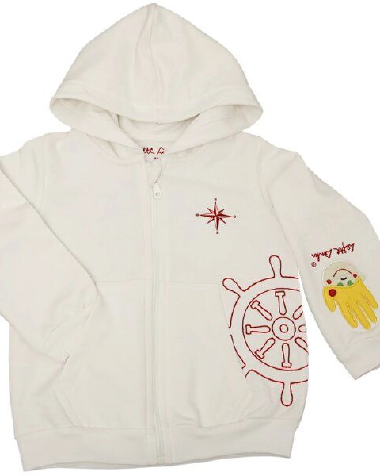 Lefti Links Hoodie Jacke „Kompass & Steuerrad“ – Ansicht 2