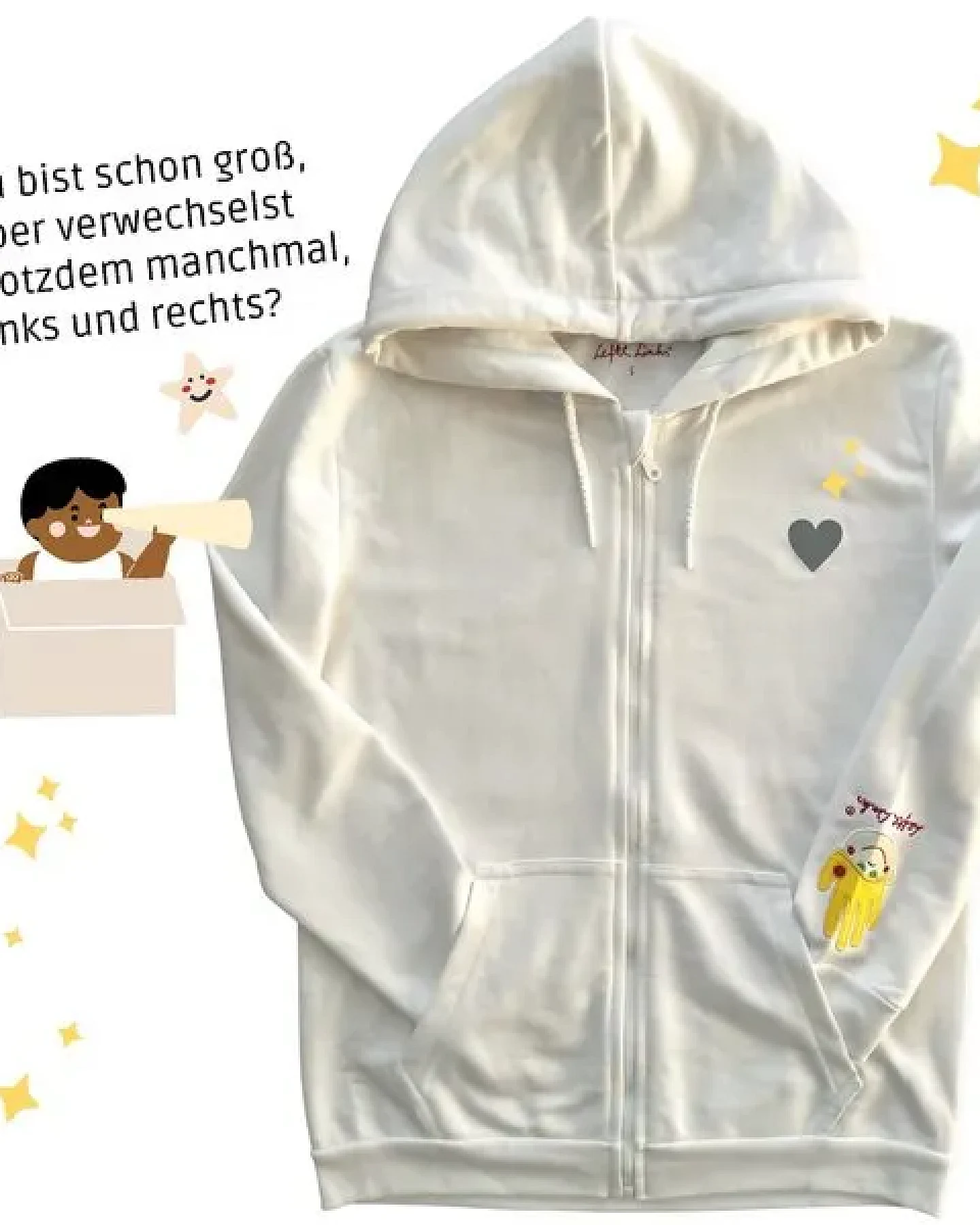 Lefti Links Erwachsenen Hoodie – Ansicht 3
