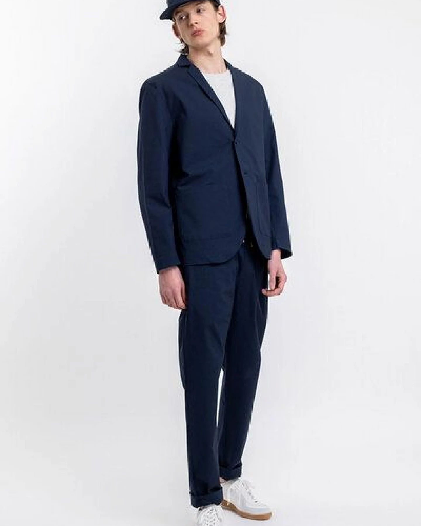 Rotholz Workwear Blazer aus Bio Ripstop Blau – Ansicht 2