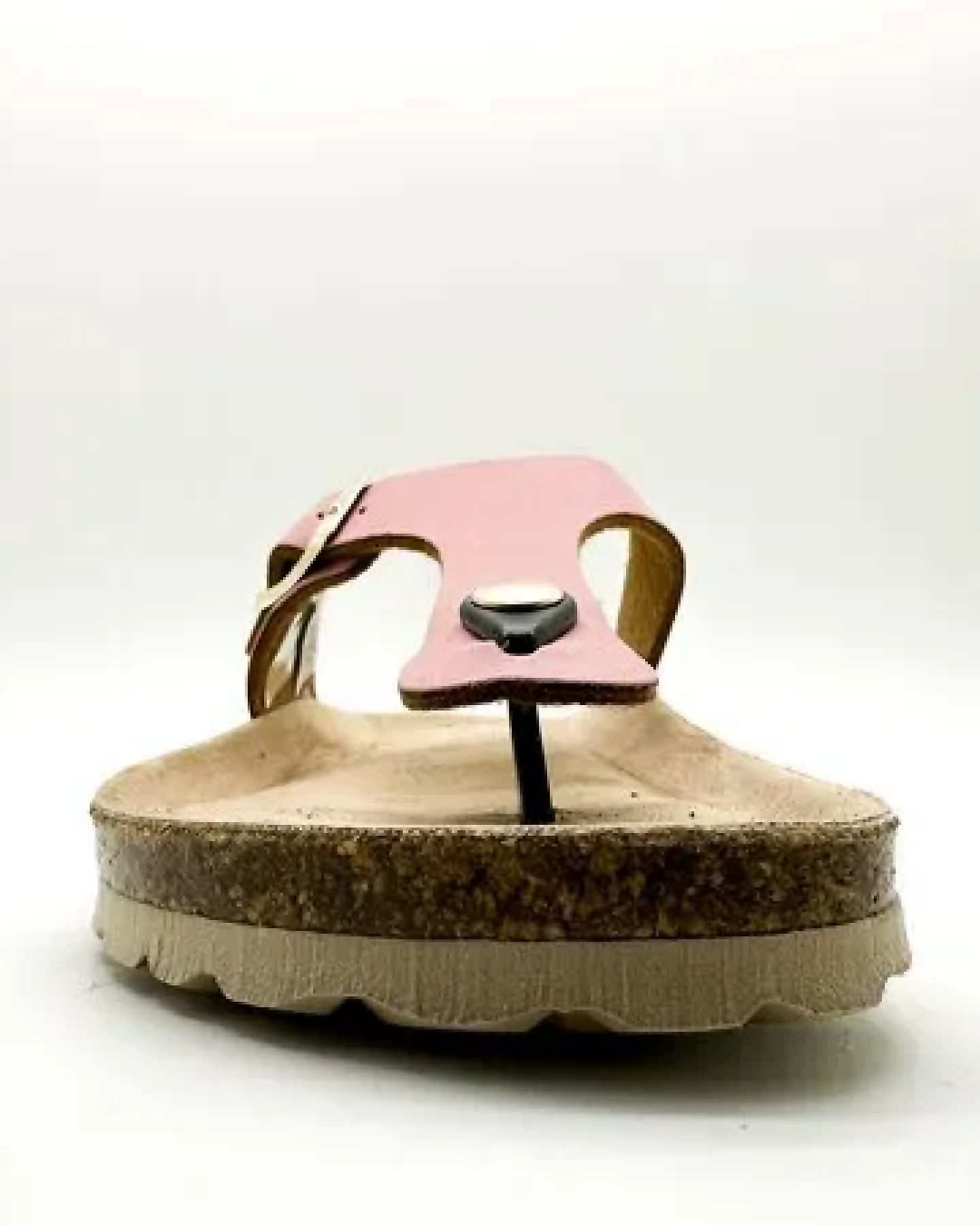 Vegane thies ® Eco Bio Thong Sandale aus rec. PET mit Kork-Tieffussbett – Ansicht 3