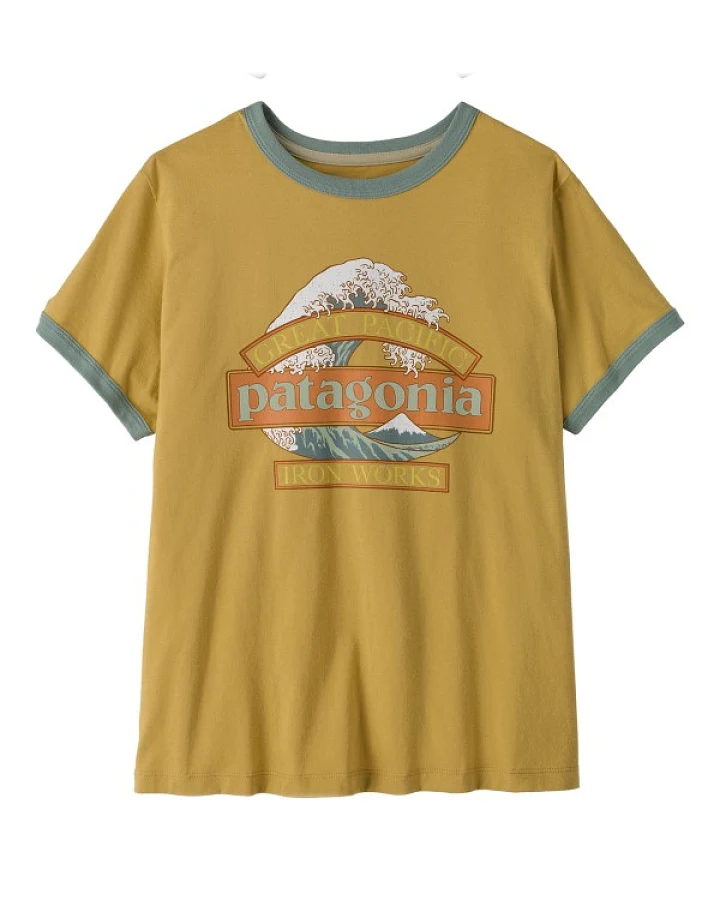 Patagonia - Women's Great Waves Ringer Tee - T-Shirt Gr XS beige