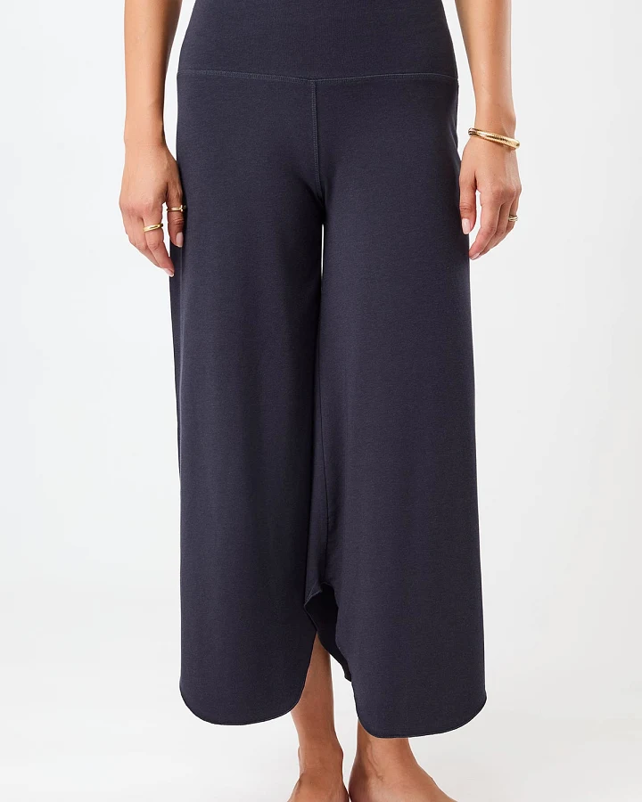 MANDALA Damen vegan Hose Tulpe Nacht Himmelblau
