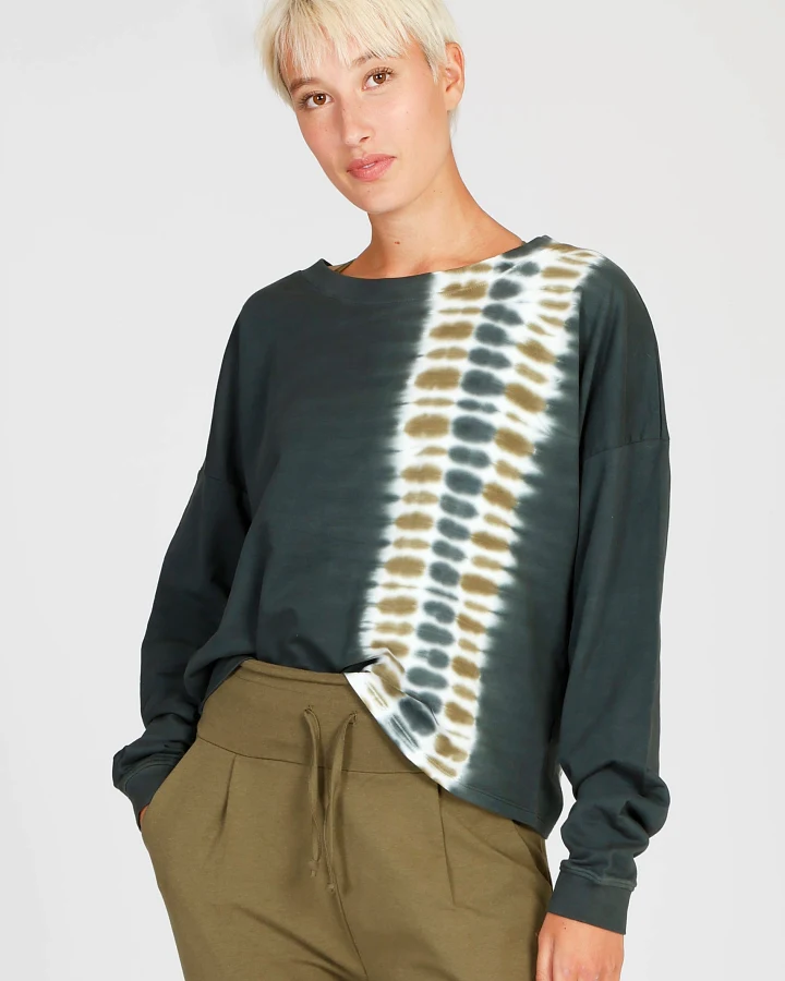 Kismet Batik Sweater - Seaweed XS