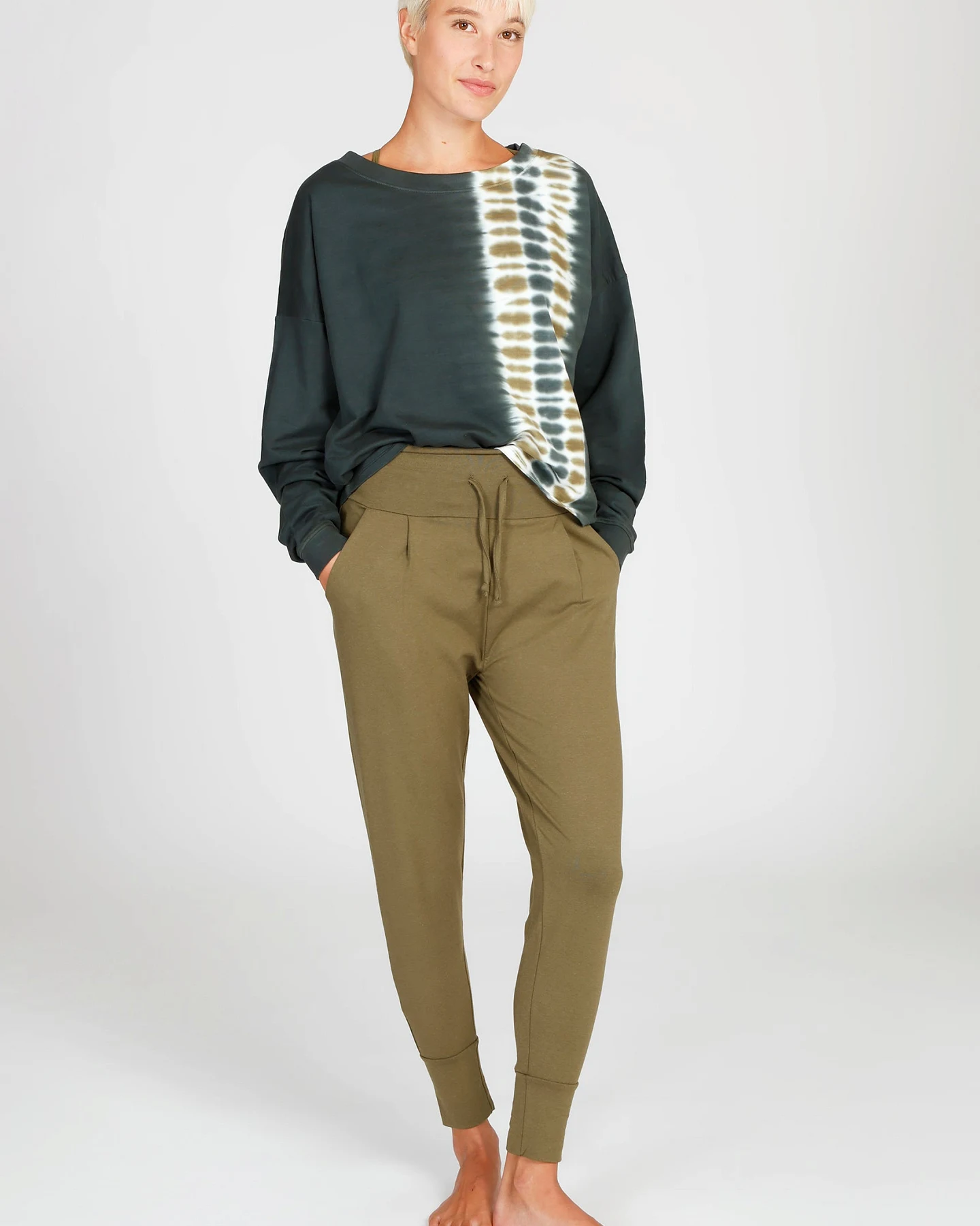 Kismet Batik Sweater - Seaweed XS – Ansicht 3