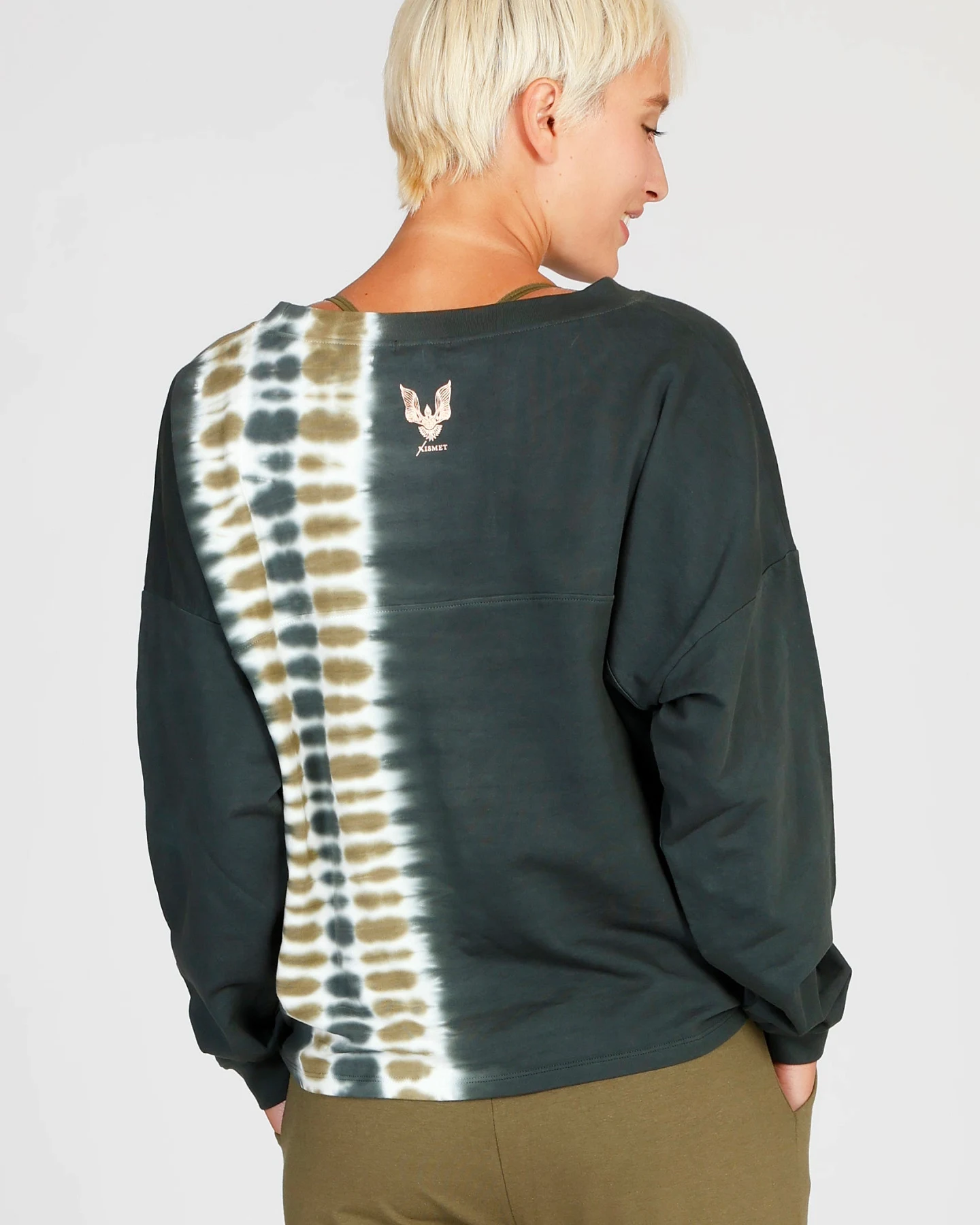 Kismet Batik Sweater - Seaweed S – Ansicht 2