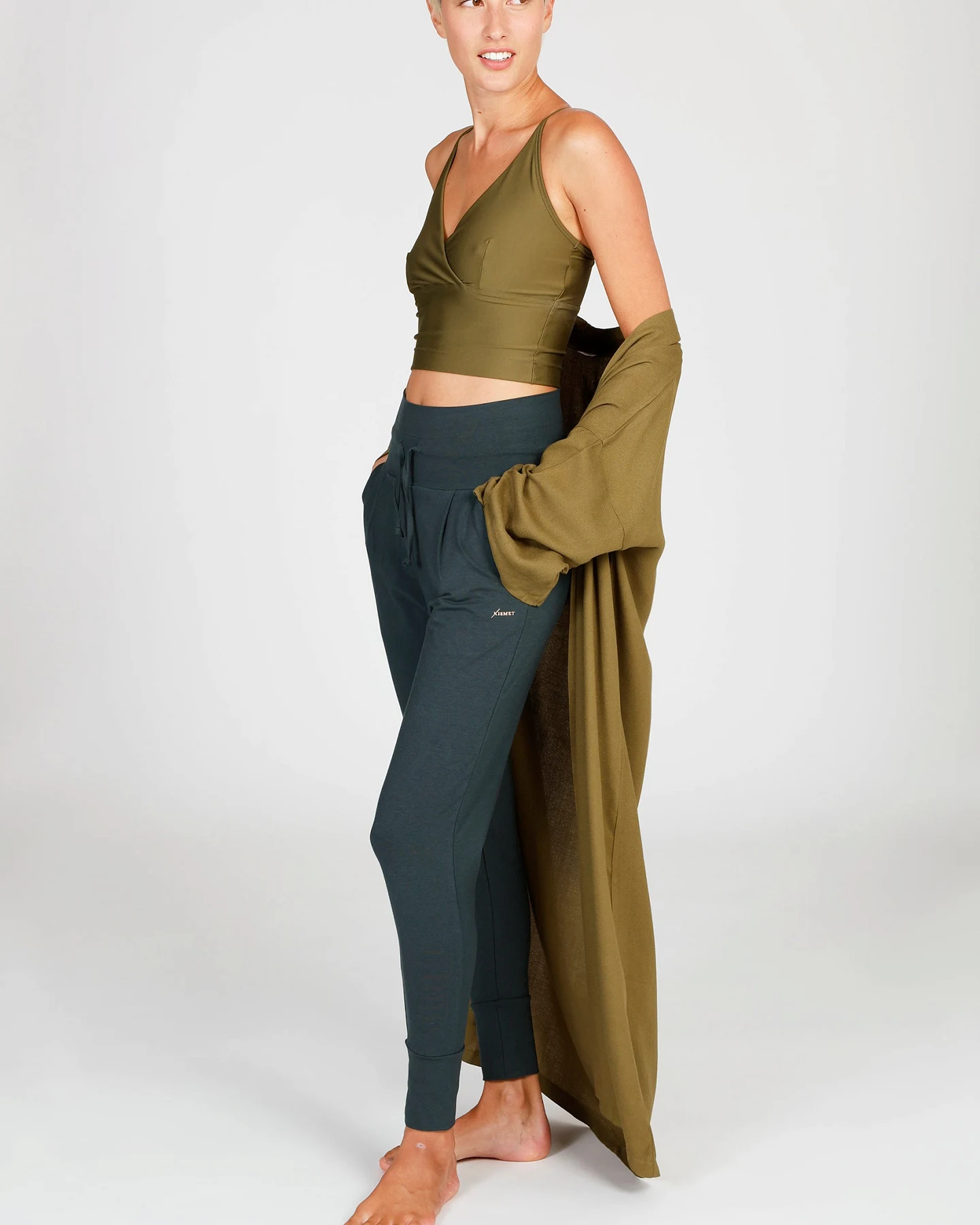 Kismet Kismet Kimono - Founder's Look Olive ONESIZE – Ansicht 3