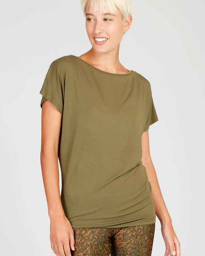 Kismet Cosy Tee - Olive S