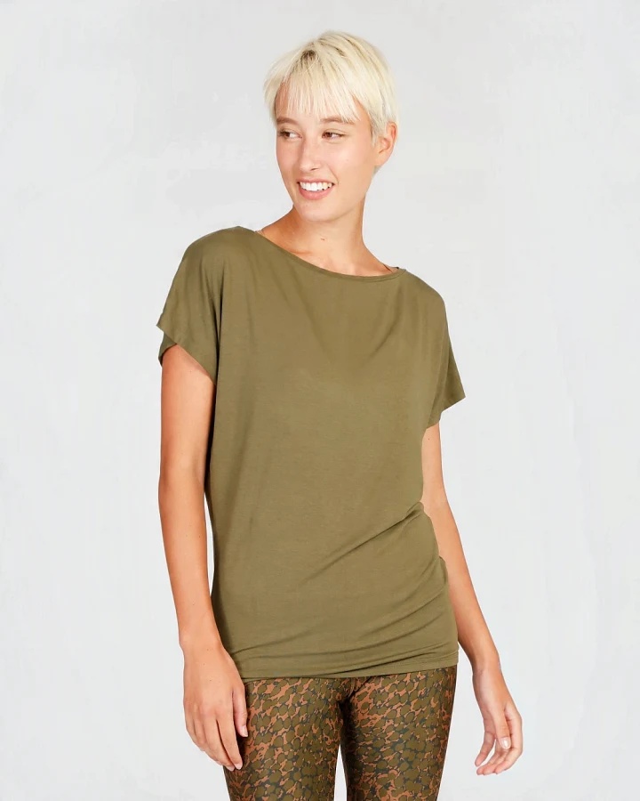 Kismet Cosy Tee - Olive S