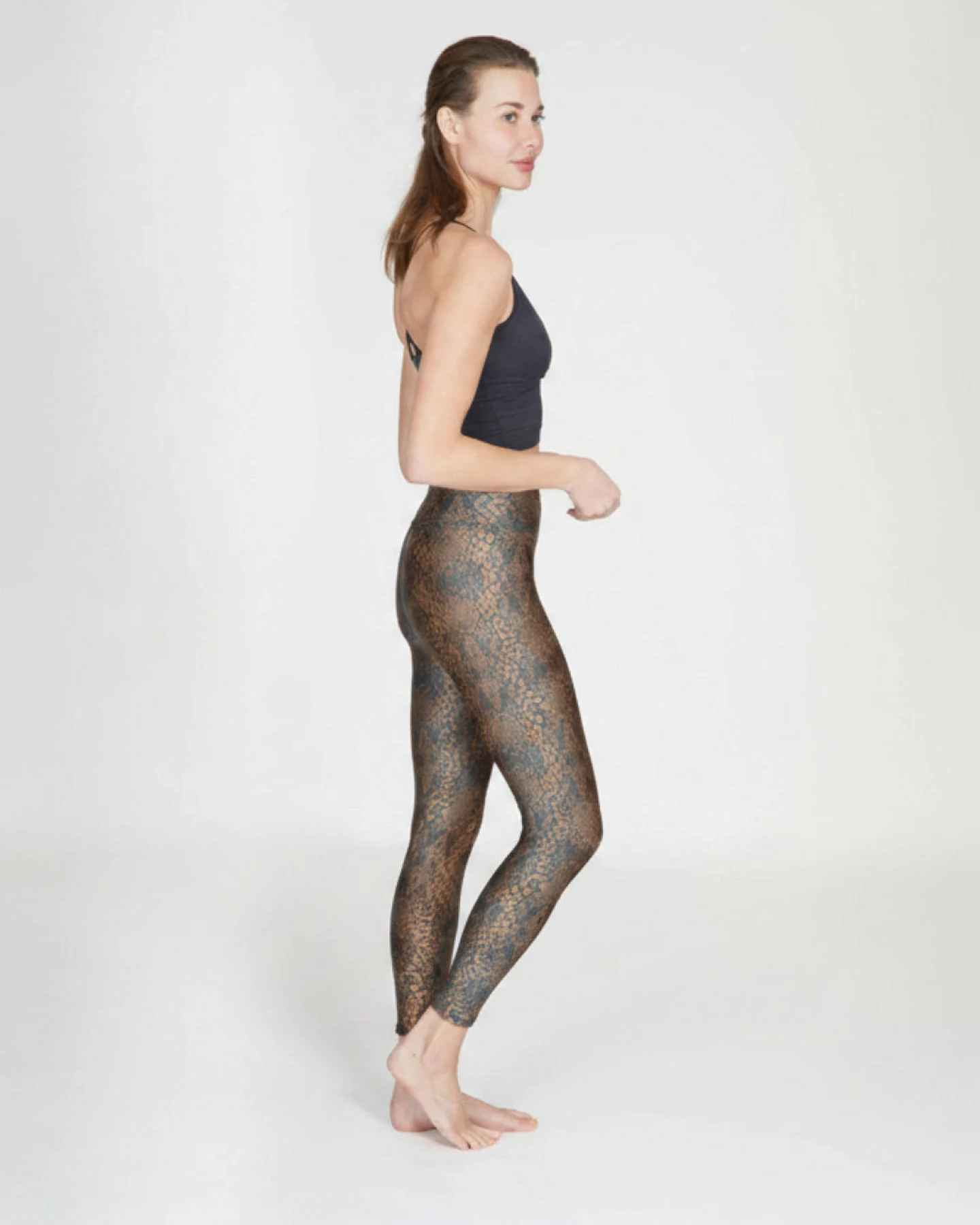 Kismet Leggings Lux - Maroon Snake XS – Ansicht 3