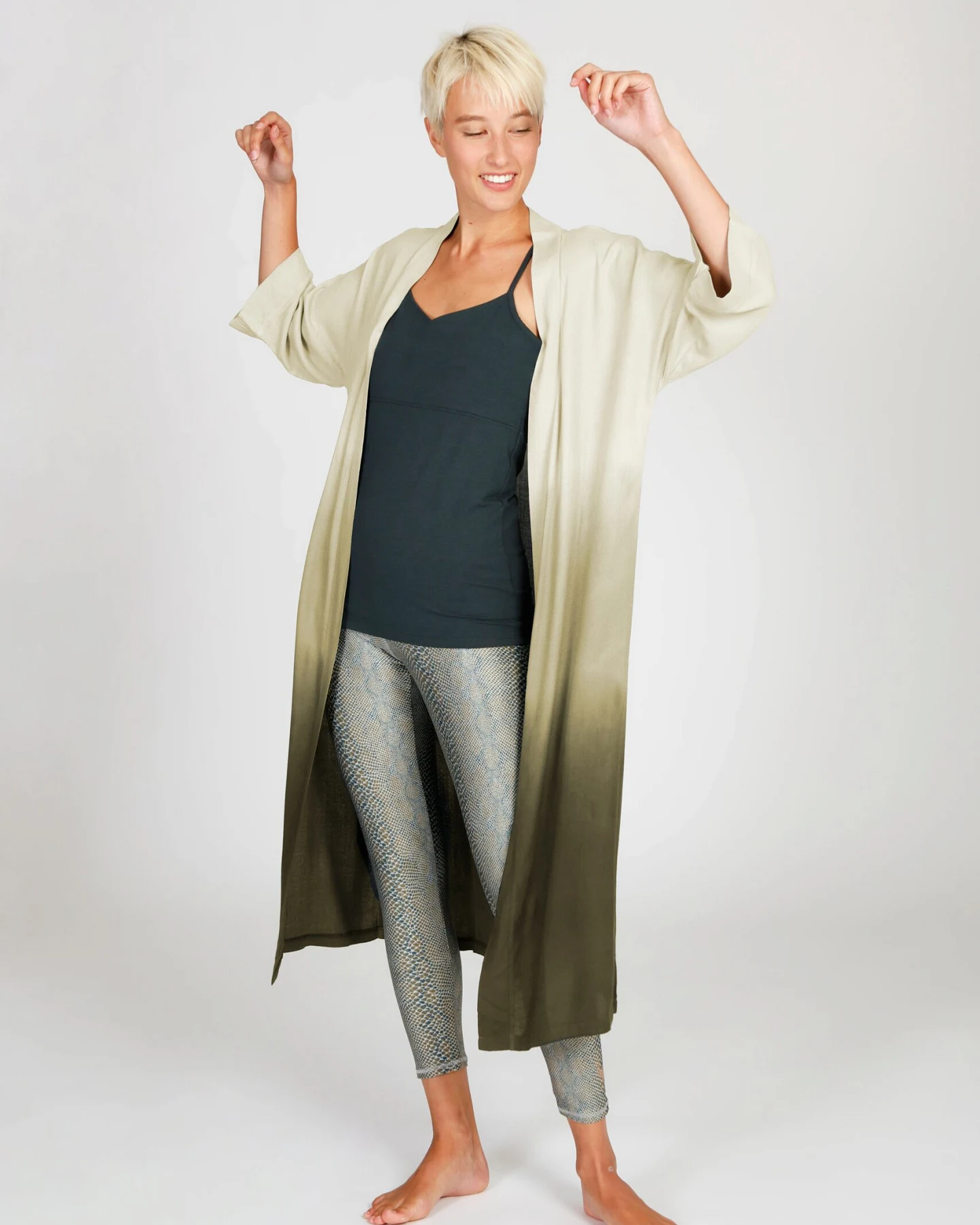 Kismet Kismet Kimono - Green Shades ONESIZE – Ansicht 2