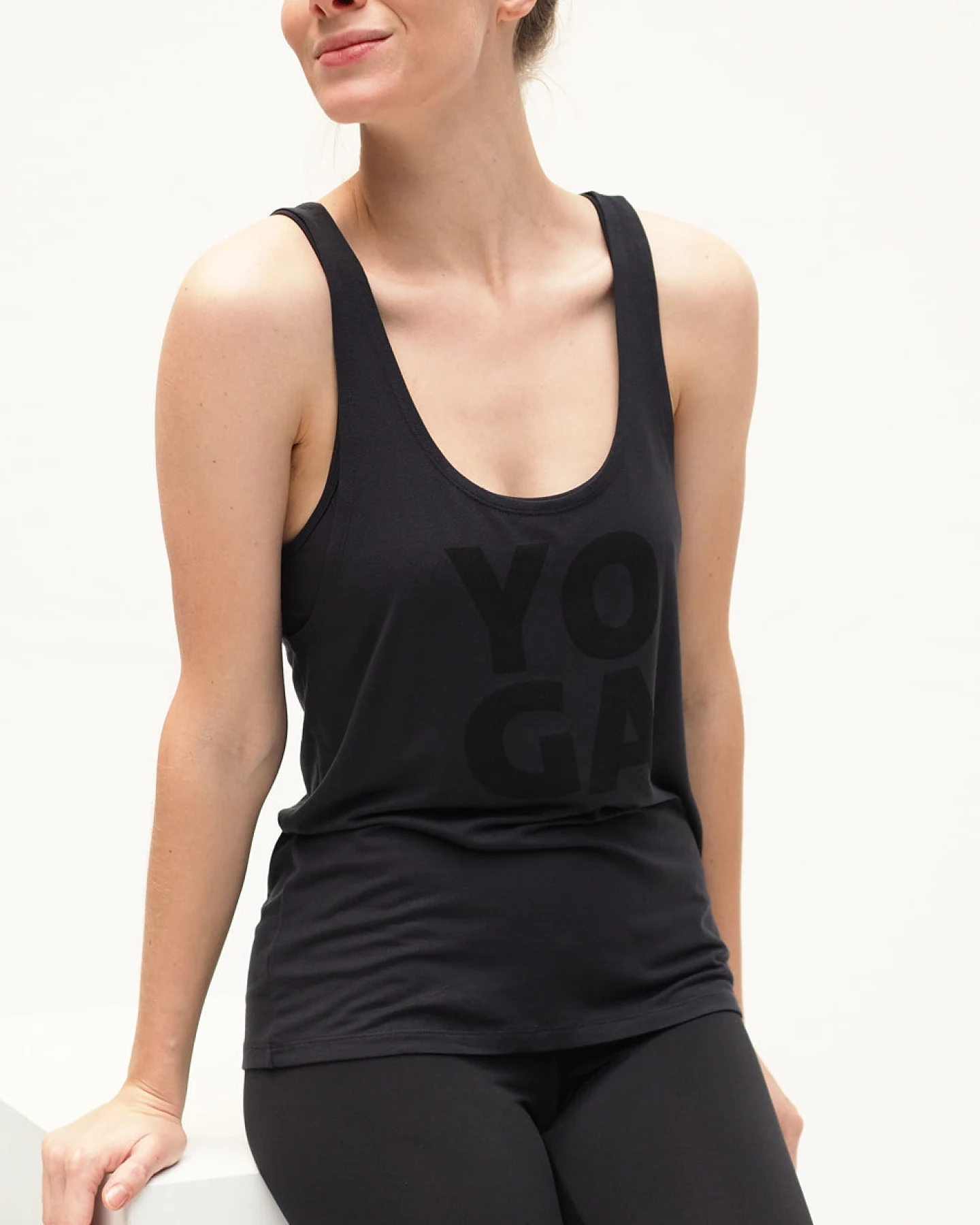 Kismet Yoga Tank Aja - Anthracite L – Ansicht 3