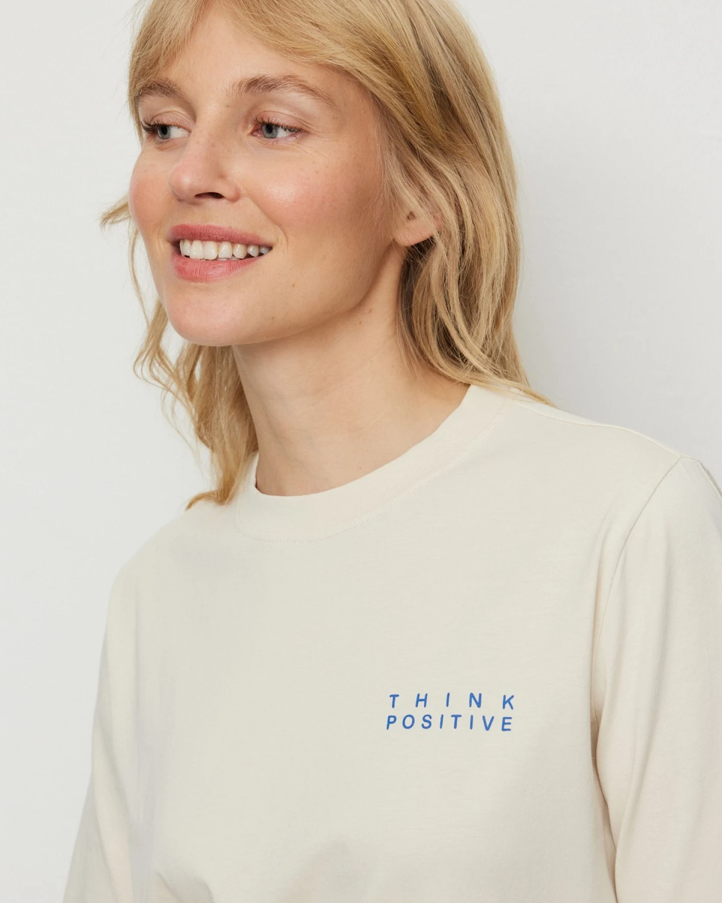 T-Shirt Azolla Think Positive Off White – Ansicht 3