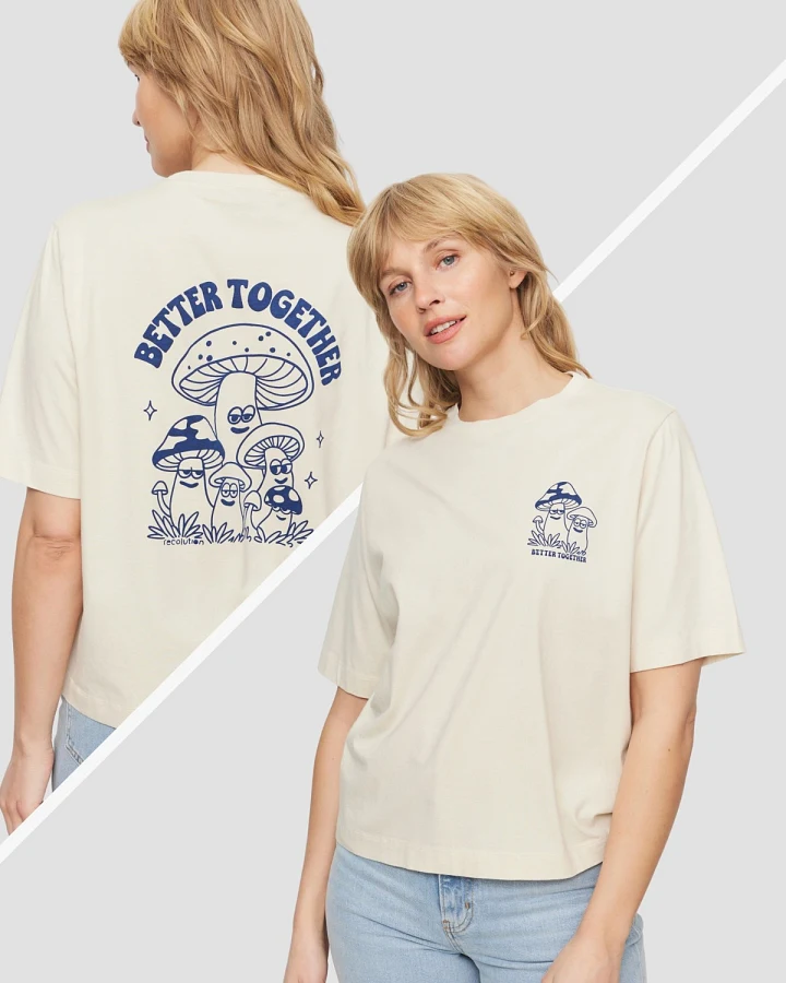 Produktseite: T-Shirt Azolla Better Together Off White