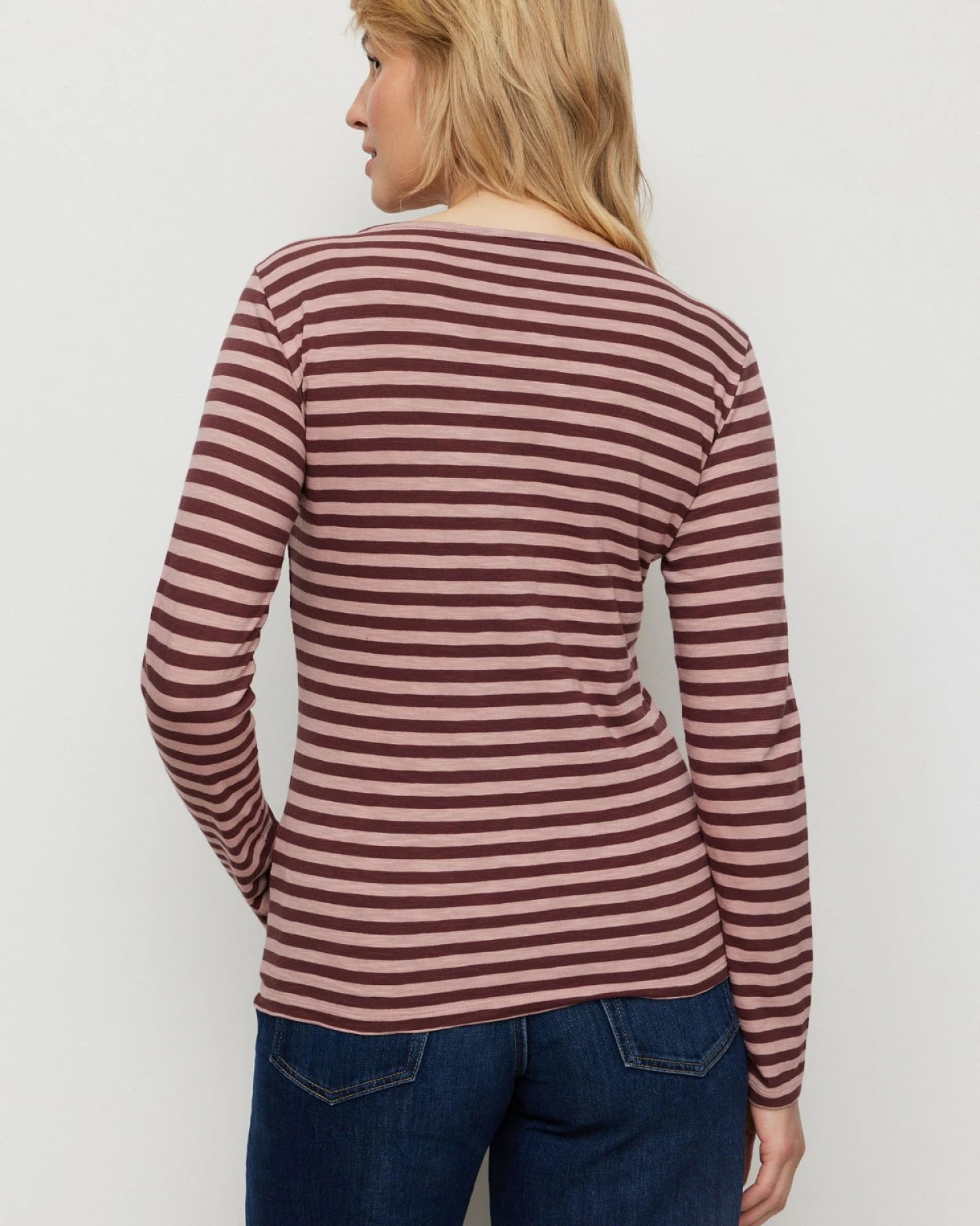 Longsleeve Iris Stripes Rosa – Ansicht 2