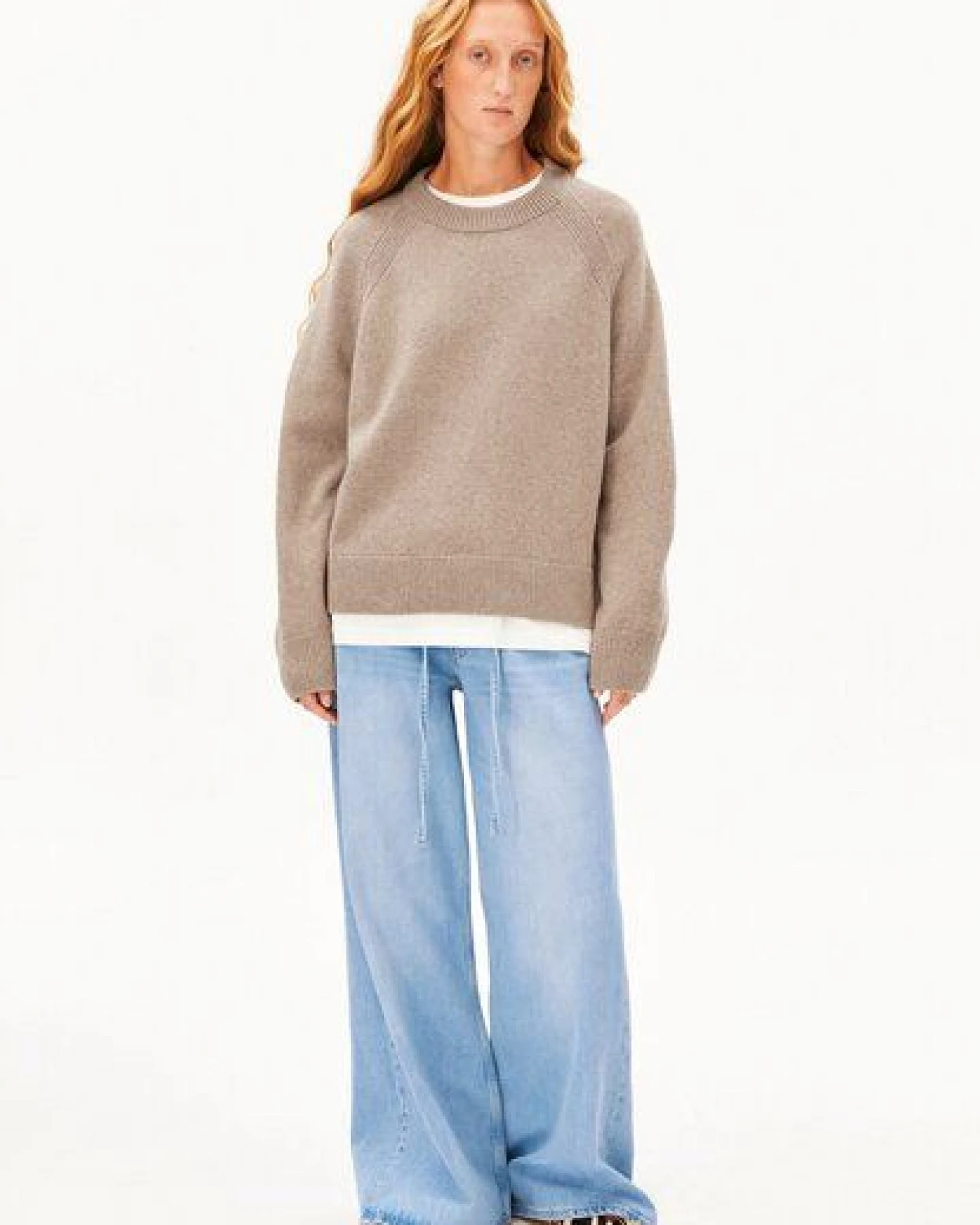 ARMEDANGELS WOOL KNIT Damen Strickpullover aus recycelter Wolle mit Bio-Wolle – Ansicht 4