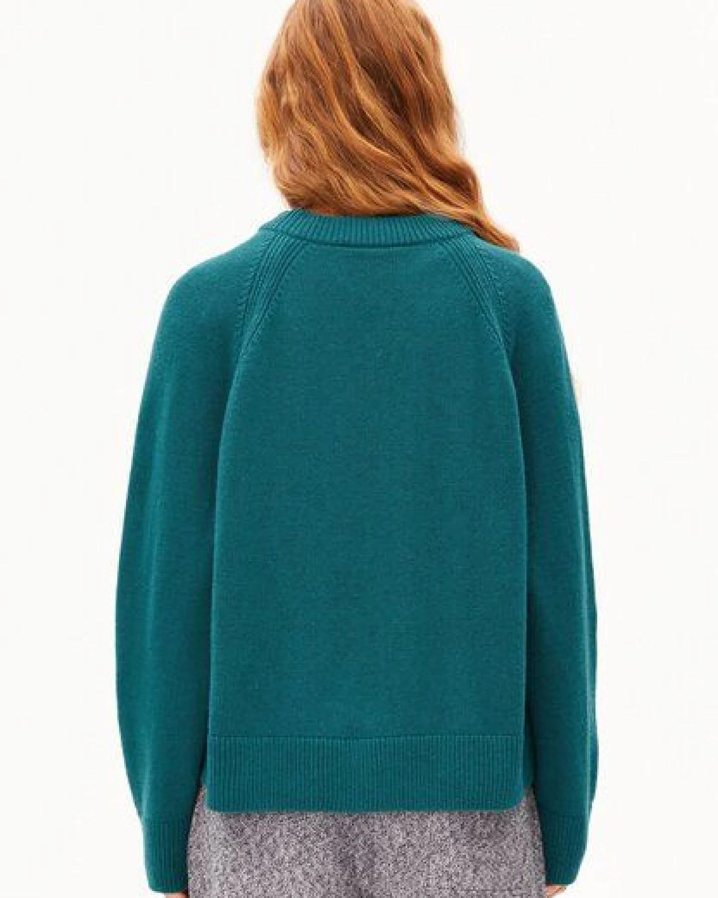 ARMEDANGELS WOOL KNIT Damen Strickpullover aus recycelter Wolle mit Bio-Wolle – Ansicht 2