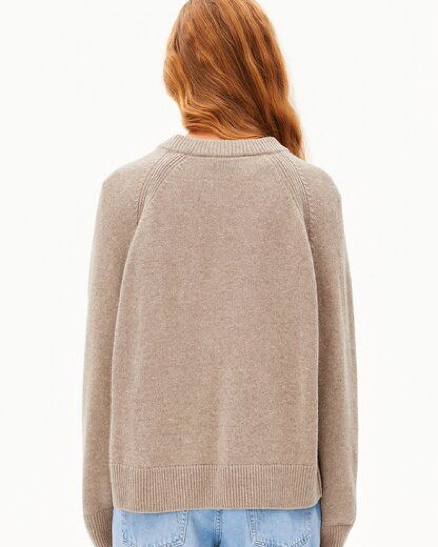 ARMEDANGELS WOOL KNIT Damen Strickpullover aus recycelter Wolle mit Bio-Wolle – Ansicht 2